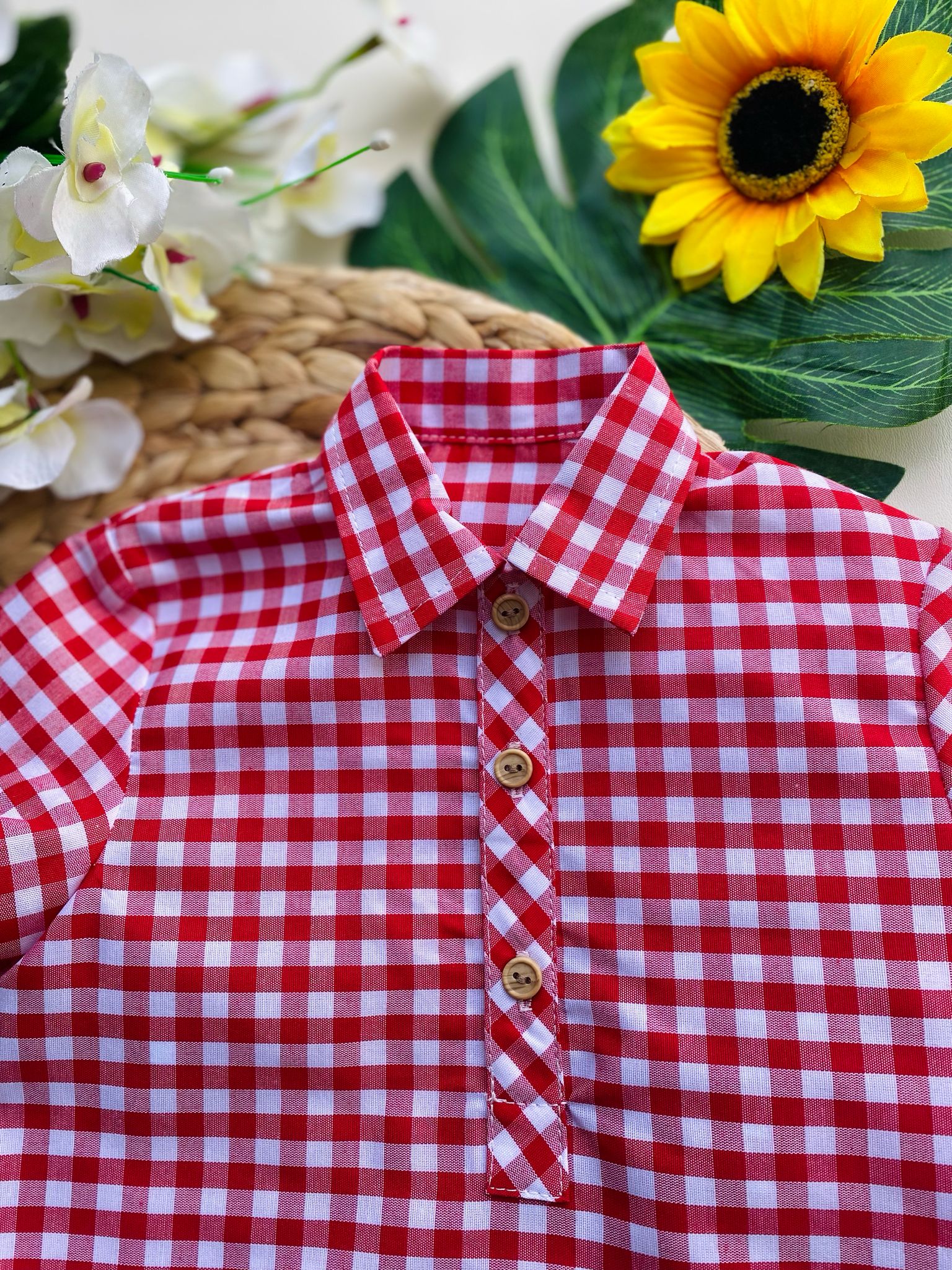 completo 2 pz Cotone Rosso - Noi da piccoli