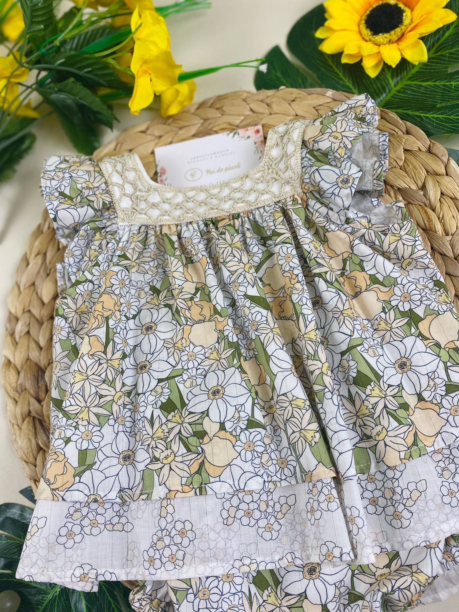 completo 2 pz Cotone stile floreale - Noi da piccoli