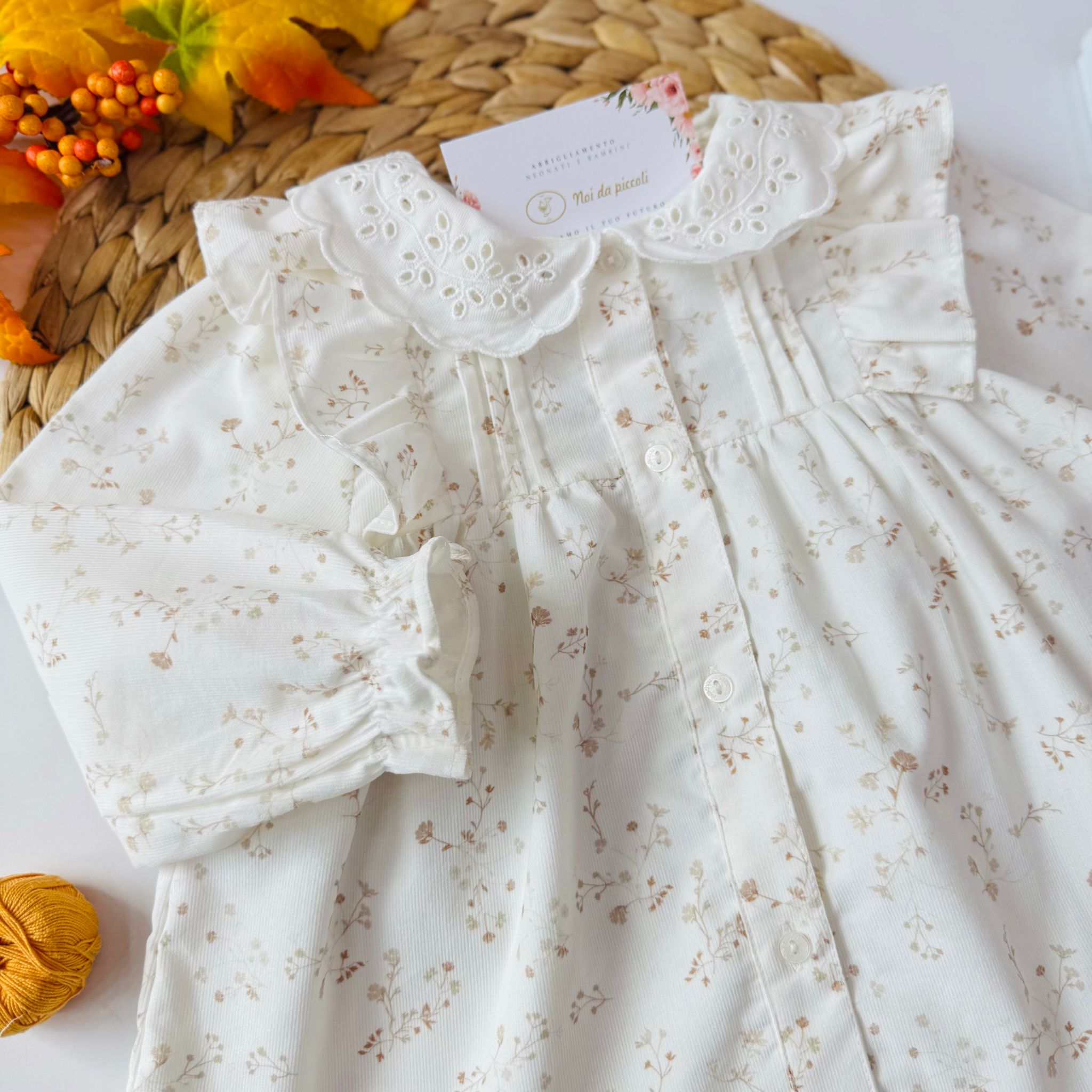 COMPLETO 2 PZ IN CALDO COTONE BEIGE - Noi da piccoli