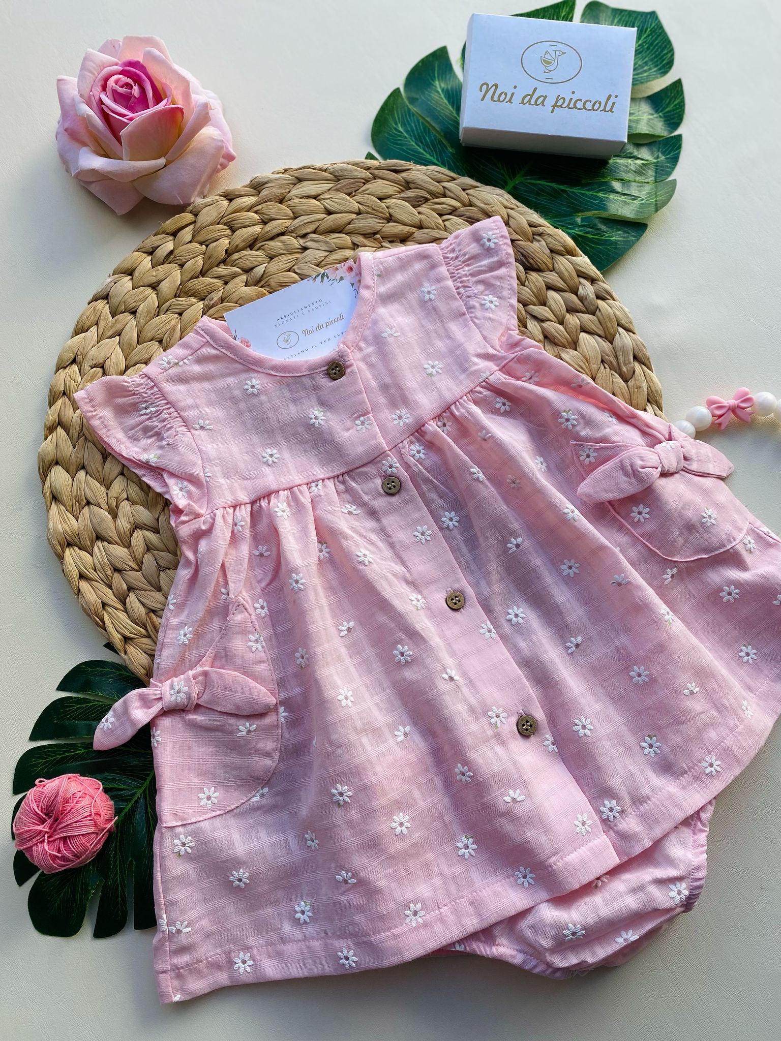 completo 2 pz IN COLORAZIONE ROSA - Noi da piccoli