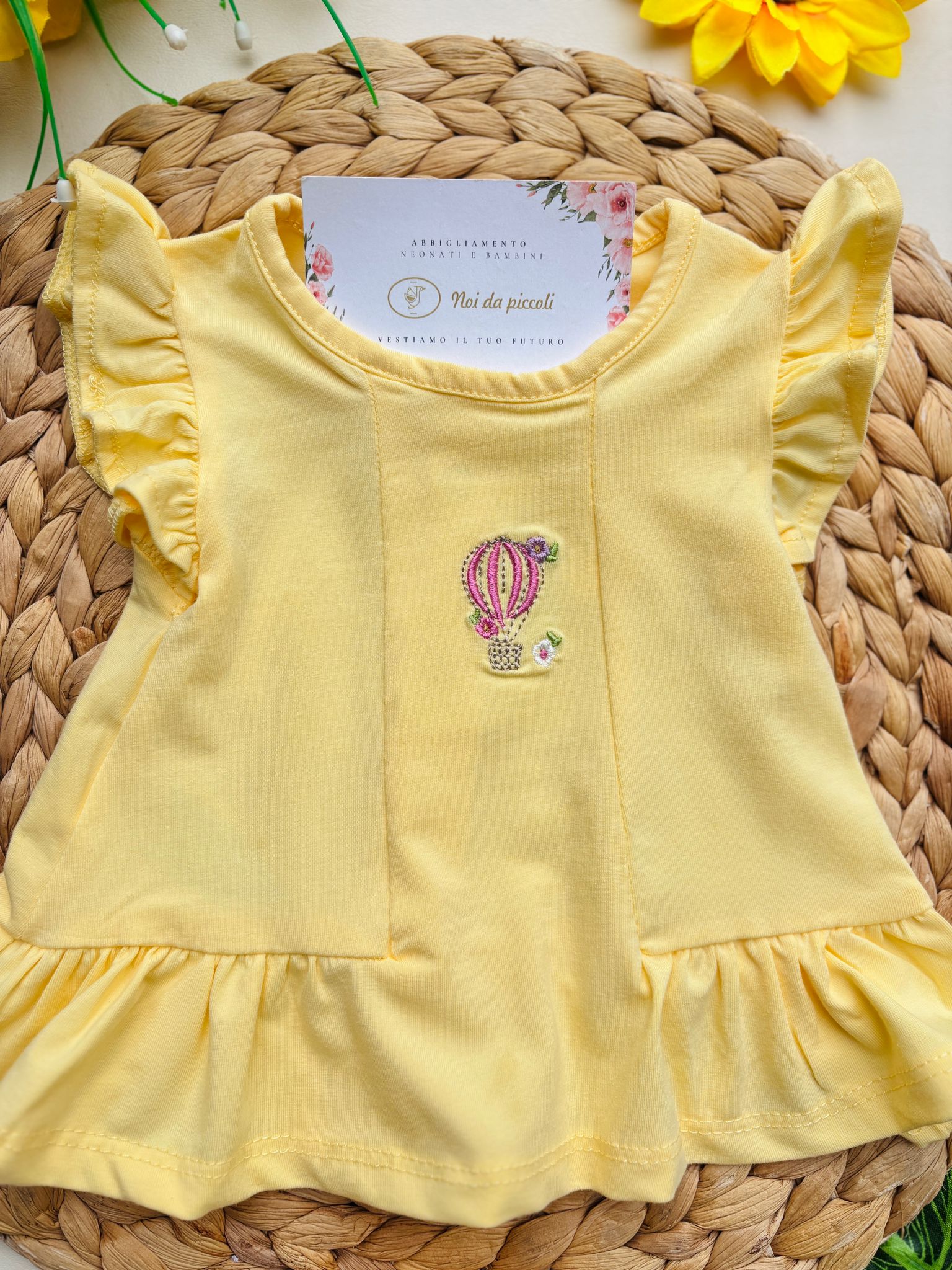 COMPLETO 2 PZ IN COTONE CON MONGOLFIERA SUNNY - Noi da piccoli