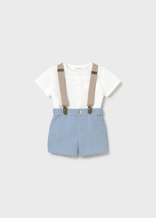 COMPLETO 2 PZ IN COTONE E LINO REGATA - Noi da piccoli