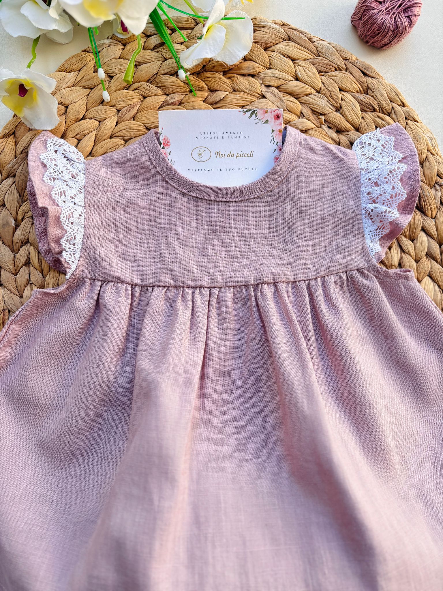 COMPLETO 2 PZ IN COTONE ROSA - Noi da piccoli