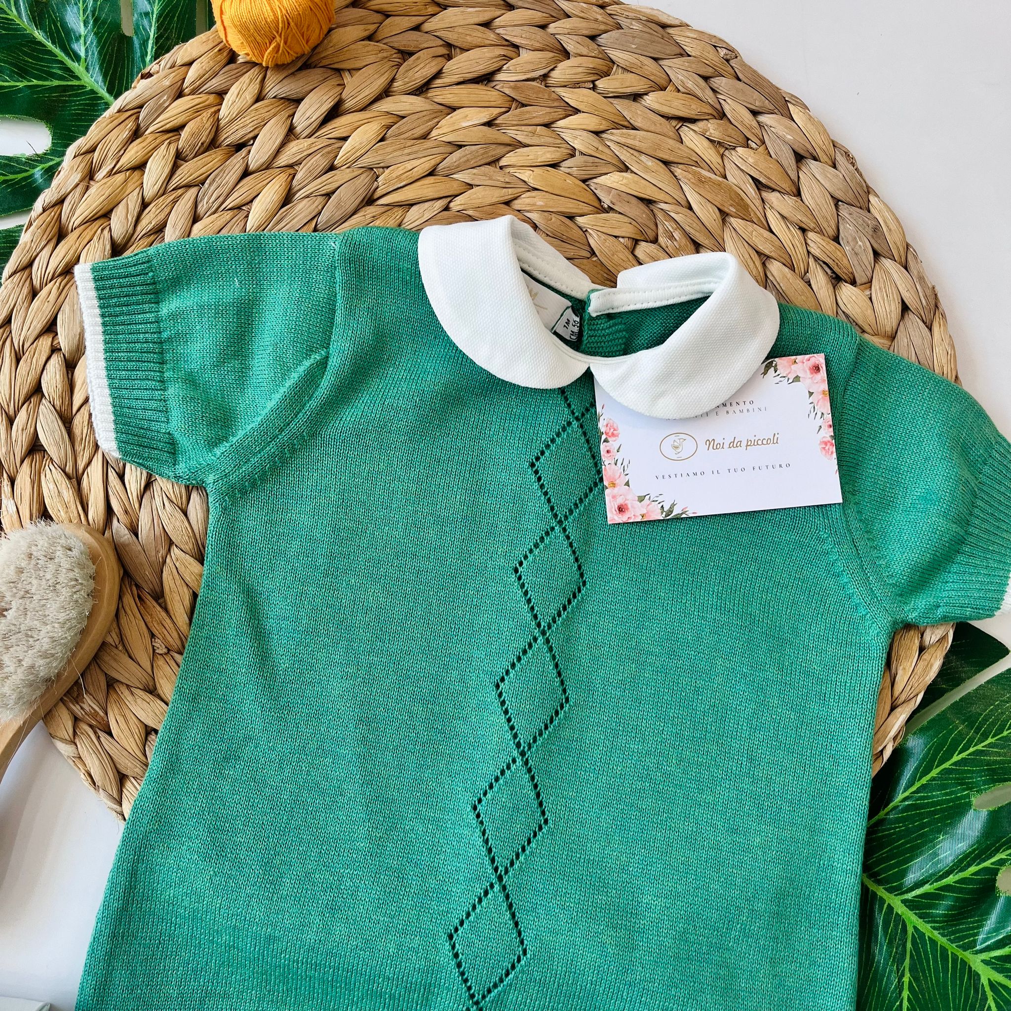completo 2 pz IN FILO VERDE - Noi da piccoli