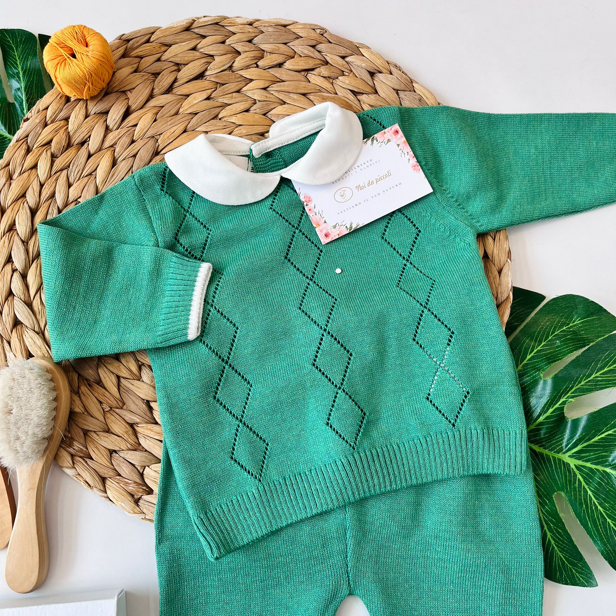 completo 2 pz IN FILO VERDE - Noi da piccoli