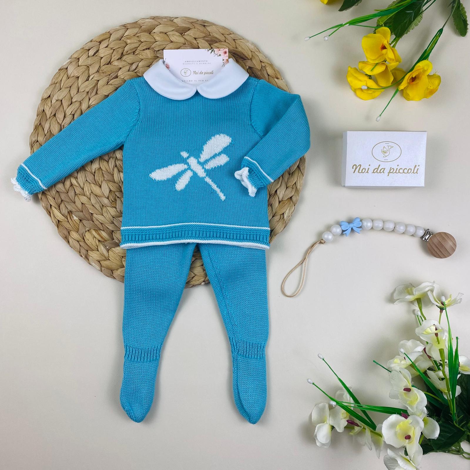 completo 2 pz Turchese - Noi da piccoli