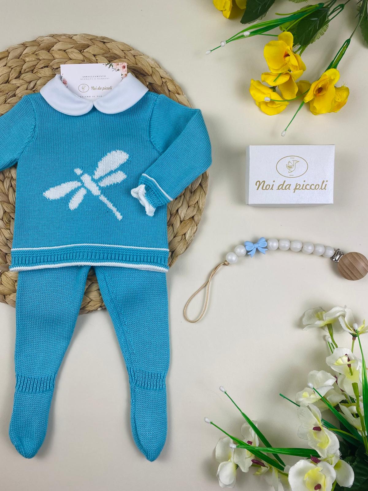 completo 2 pz Turchese - Noi da piccoli