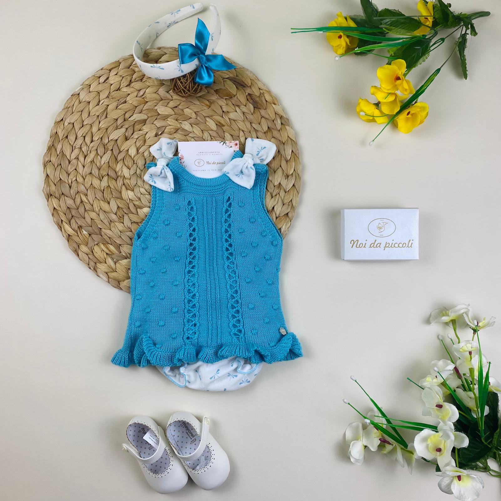 completo 2 pz Turchese - Noi da piccoli