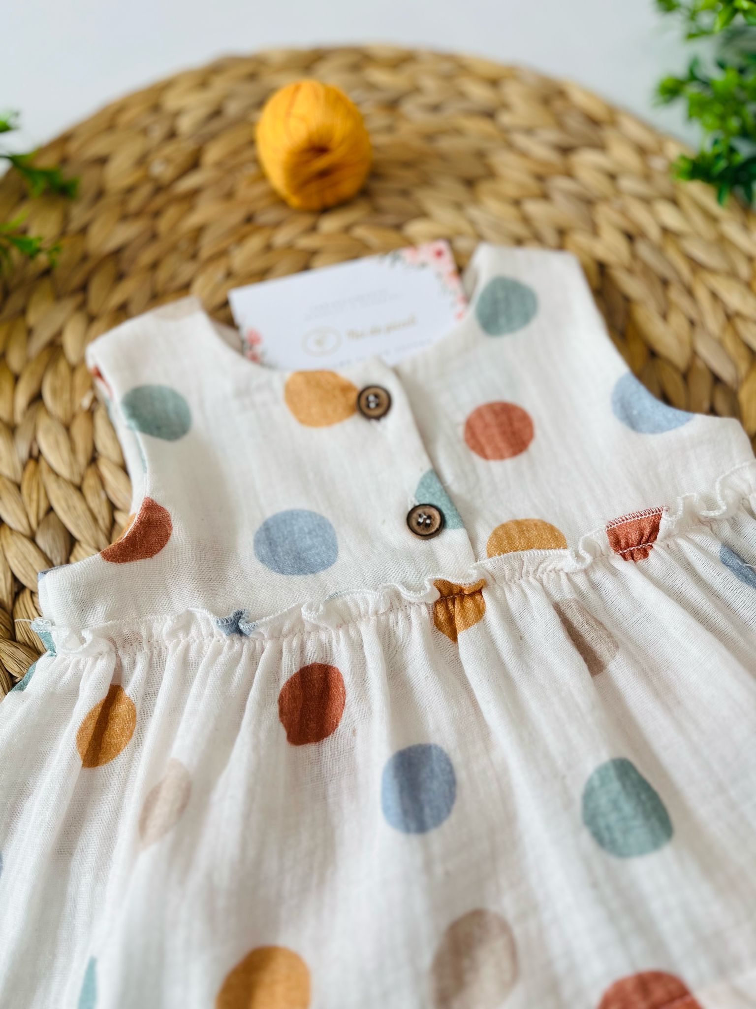 COMPLETO 2PZ 100 % COTONE A POIS - Noi da piccoli