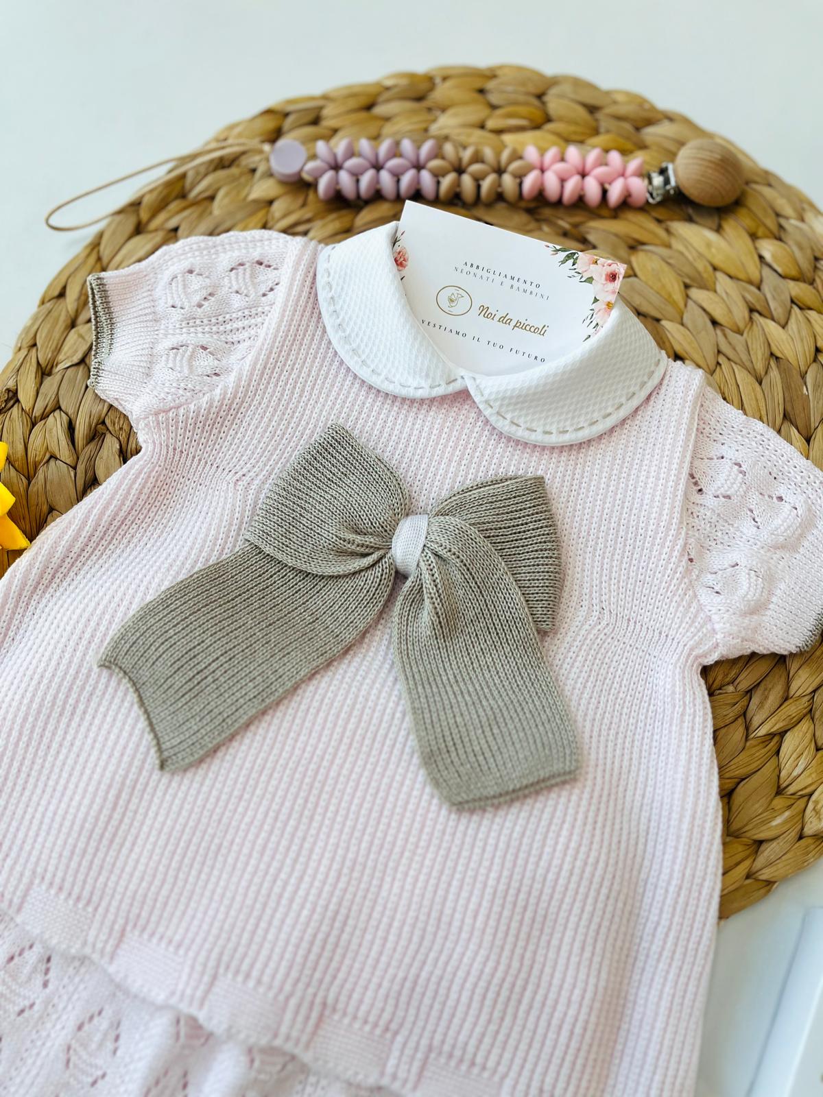 COMPLETO 2PZ 100 % COTONE Rosa - Noi da piccoli