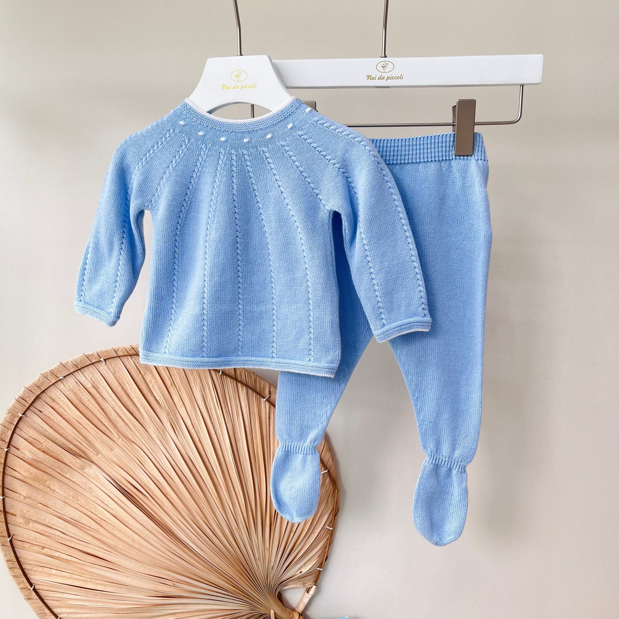 COMPLETO 2PZ 100% FILO DI COTONE NUBE - Noi da piccoli