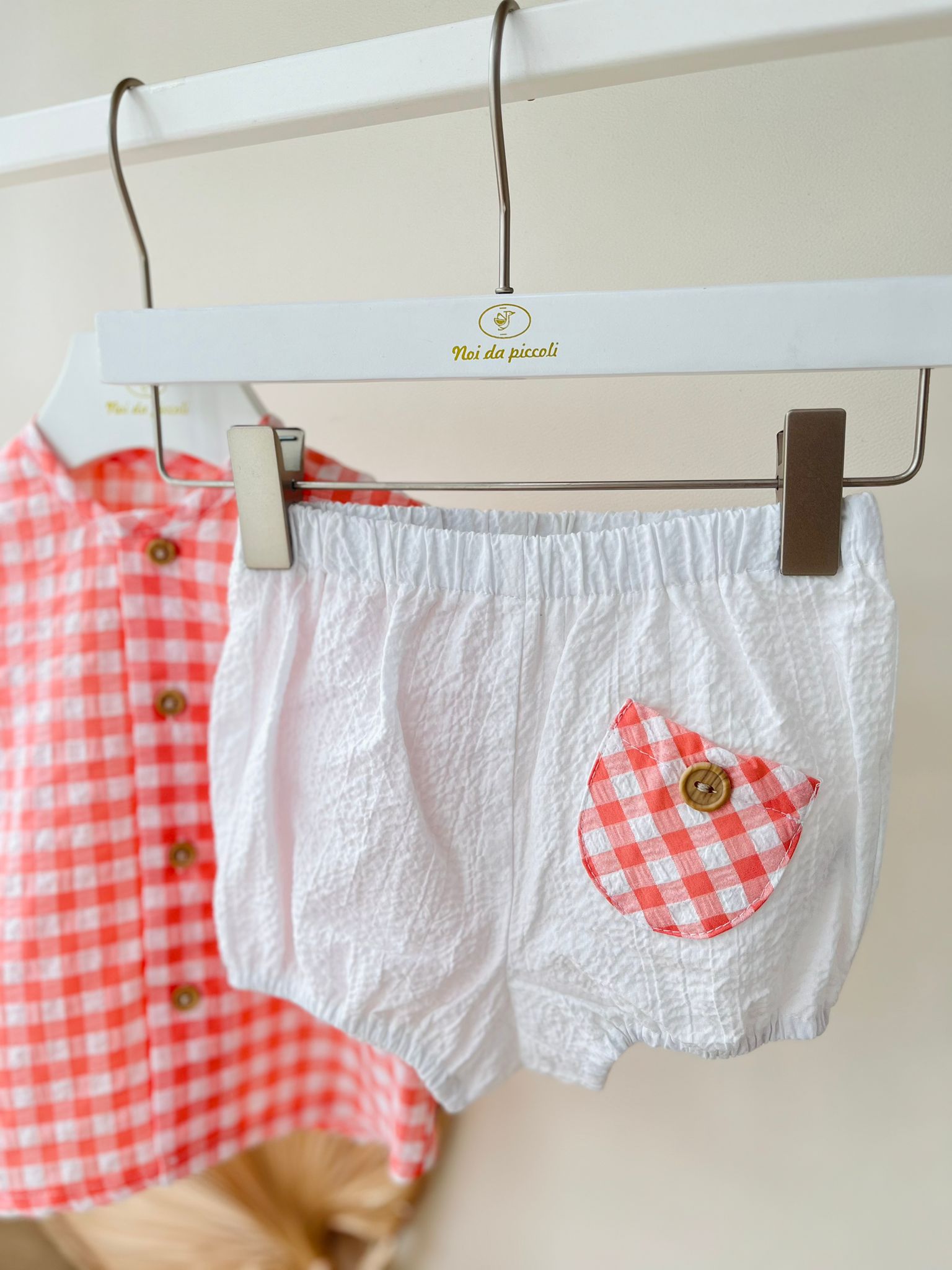 COMPLETO 2PZ CATANZARO 100 % COTONE ROSSO - Noi da piccoli