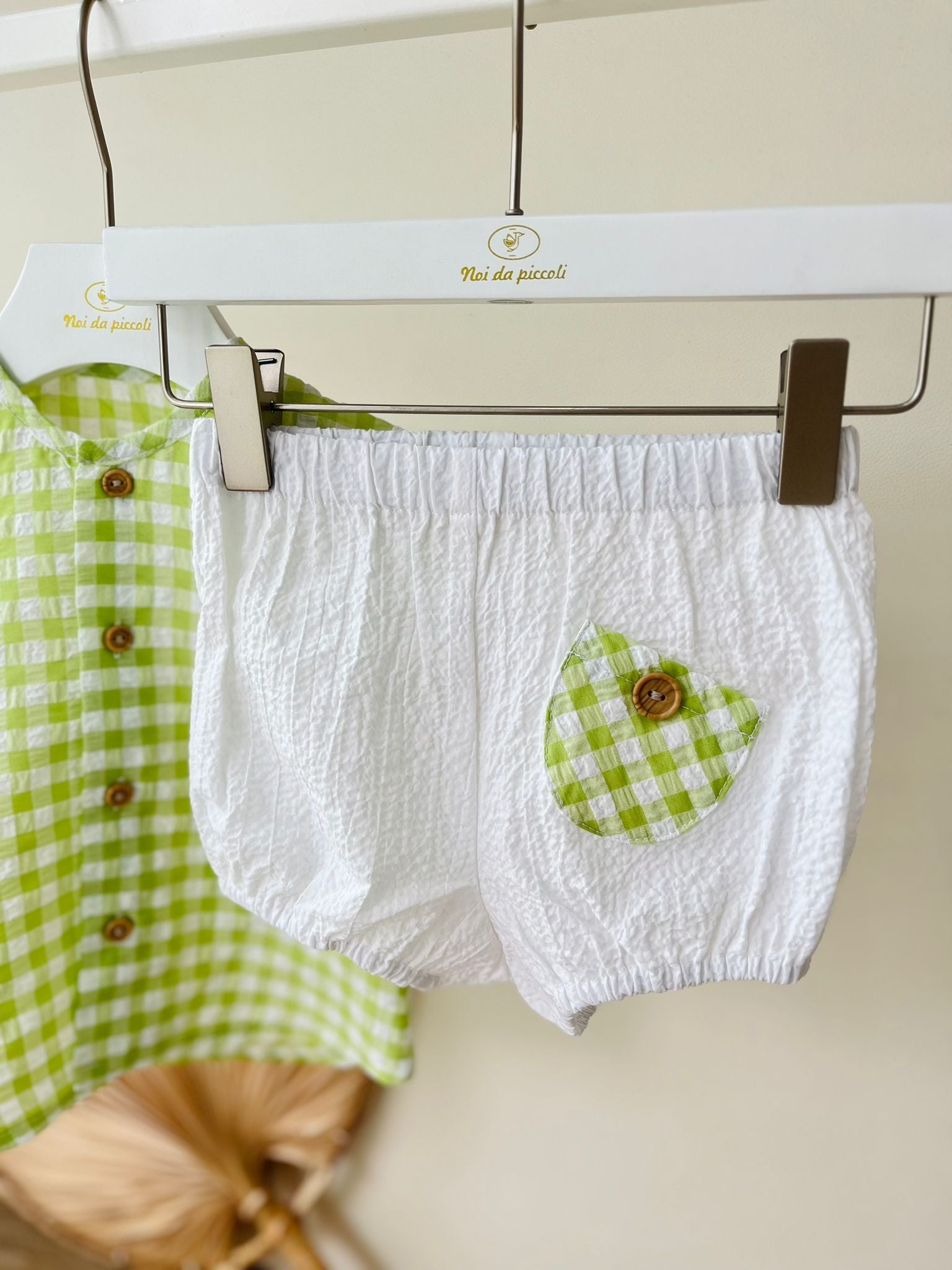 COMPLETO 2PZ CATANZARO 100 % COTONE VERDE - Noi da piccoli