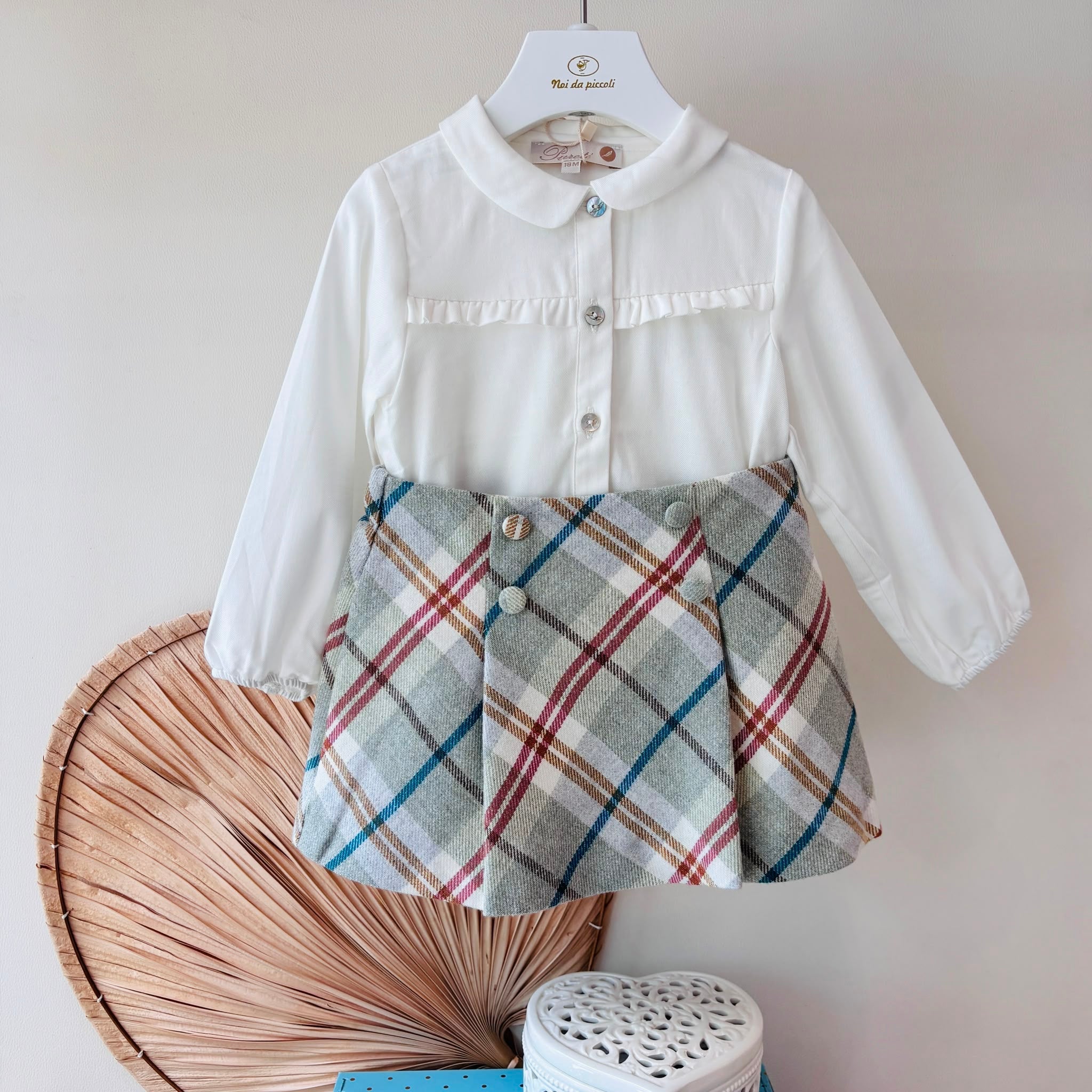 COMPLETO 2PZ COTONE CALDO BEIGE - Noi da piccoli