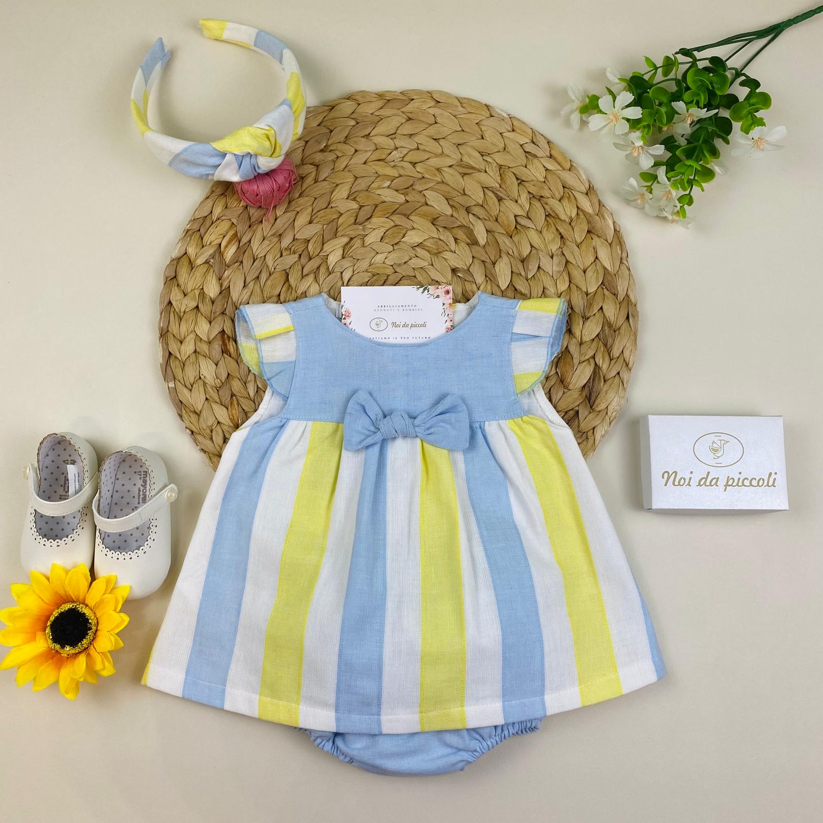 COMPLETO 2PZ Cotone Giallo - Noi da piccoli