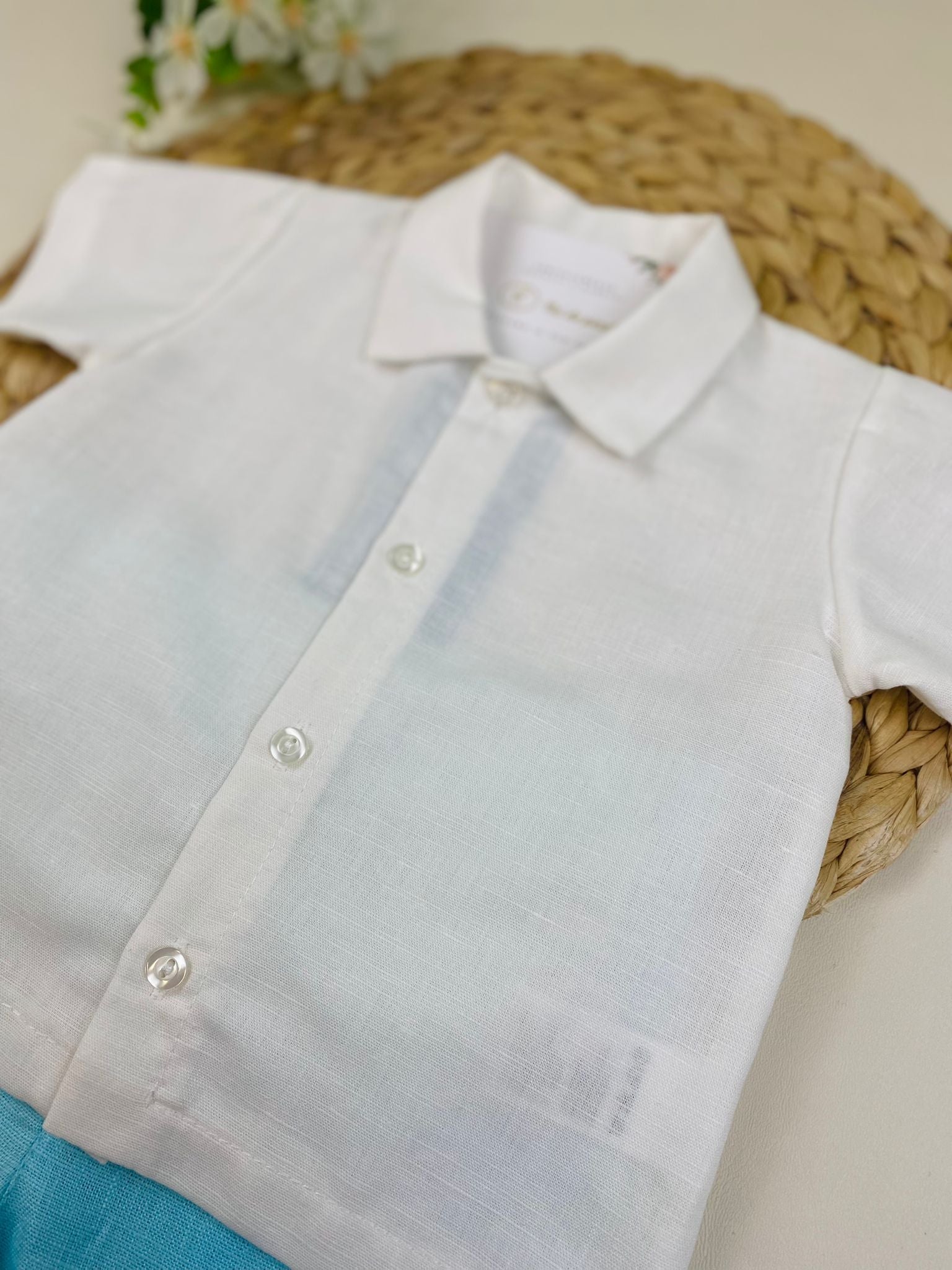 COMPLETO 2PZ Cotone Turchese - Noi da piccoli