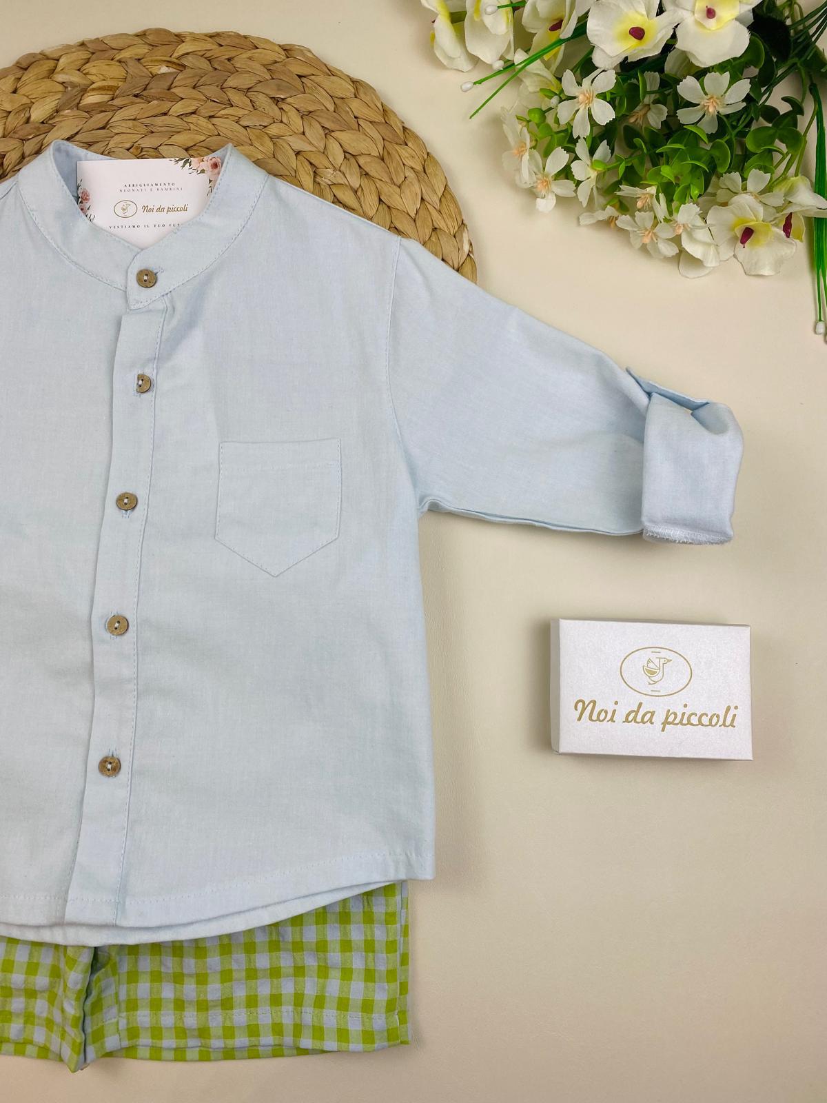 COMPLETO 2PZ Cotone Verde - Noi da piccoli