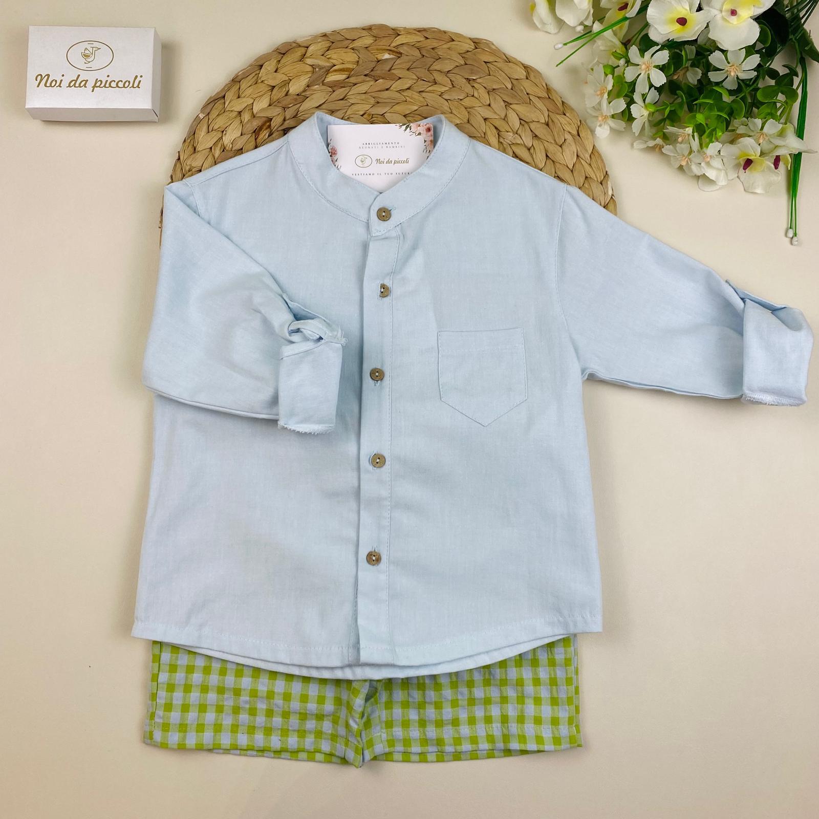 COMPLETO 2PZ Cotone Verde - Noi da piccoli