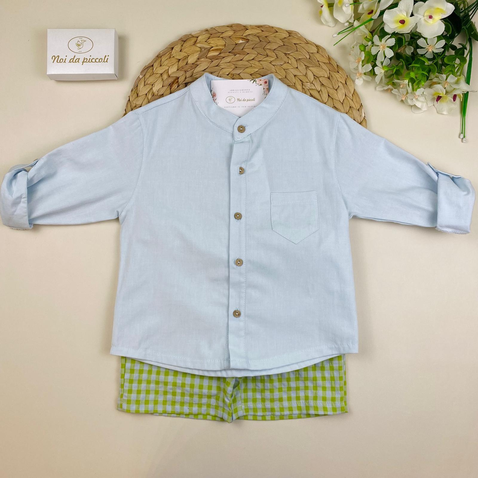 COMPLETO 2PZ Cotone Verde - Noi da piccoli