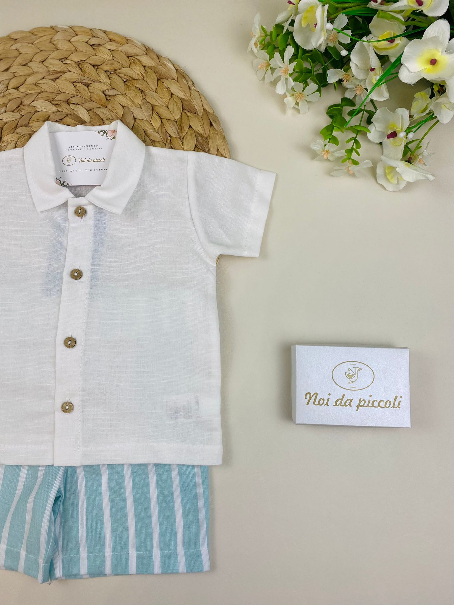 COMPLETO 2PZ Cotone Verde - Noi da piccoli