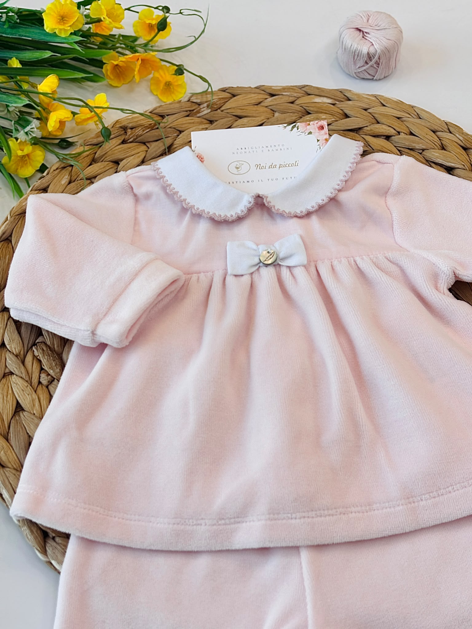 COMPLETO 2PZ IN CINIGLIA ROSA - Noi da piccoli