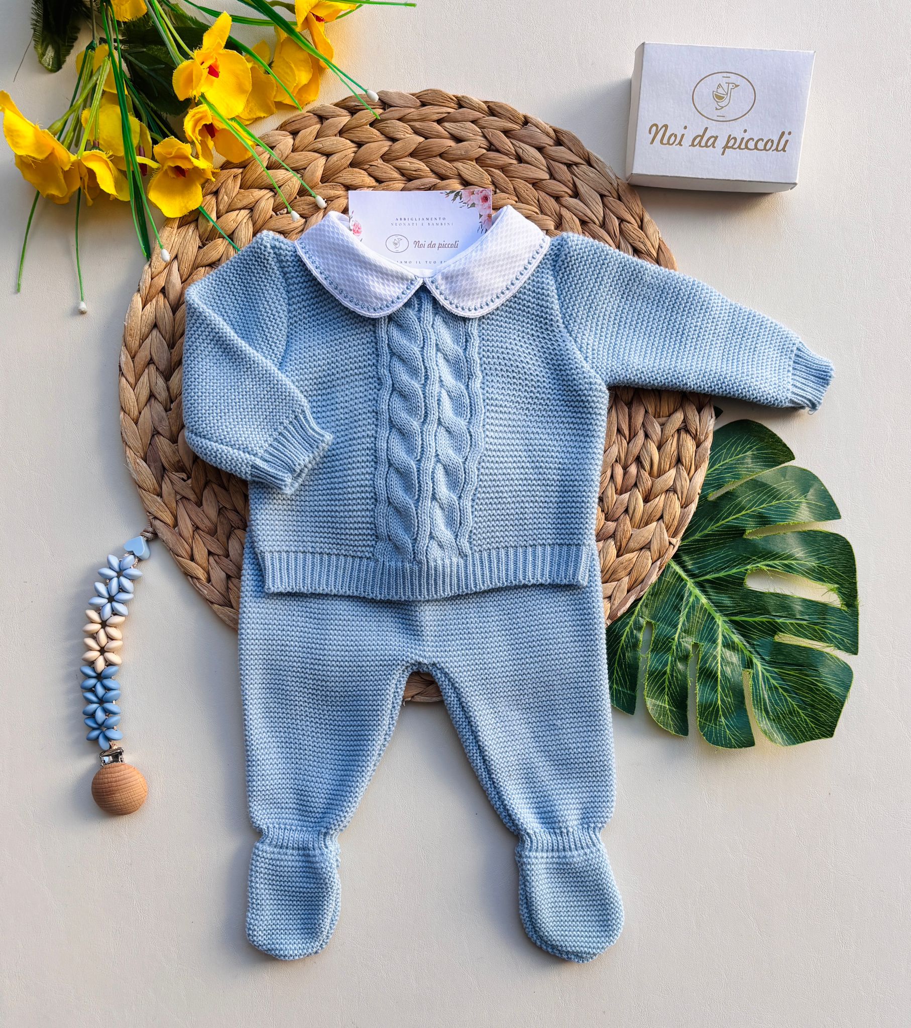 COMPLETO 2PZ TREZAS FIALTO CALDO AZULADO - Noi da piccoli