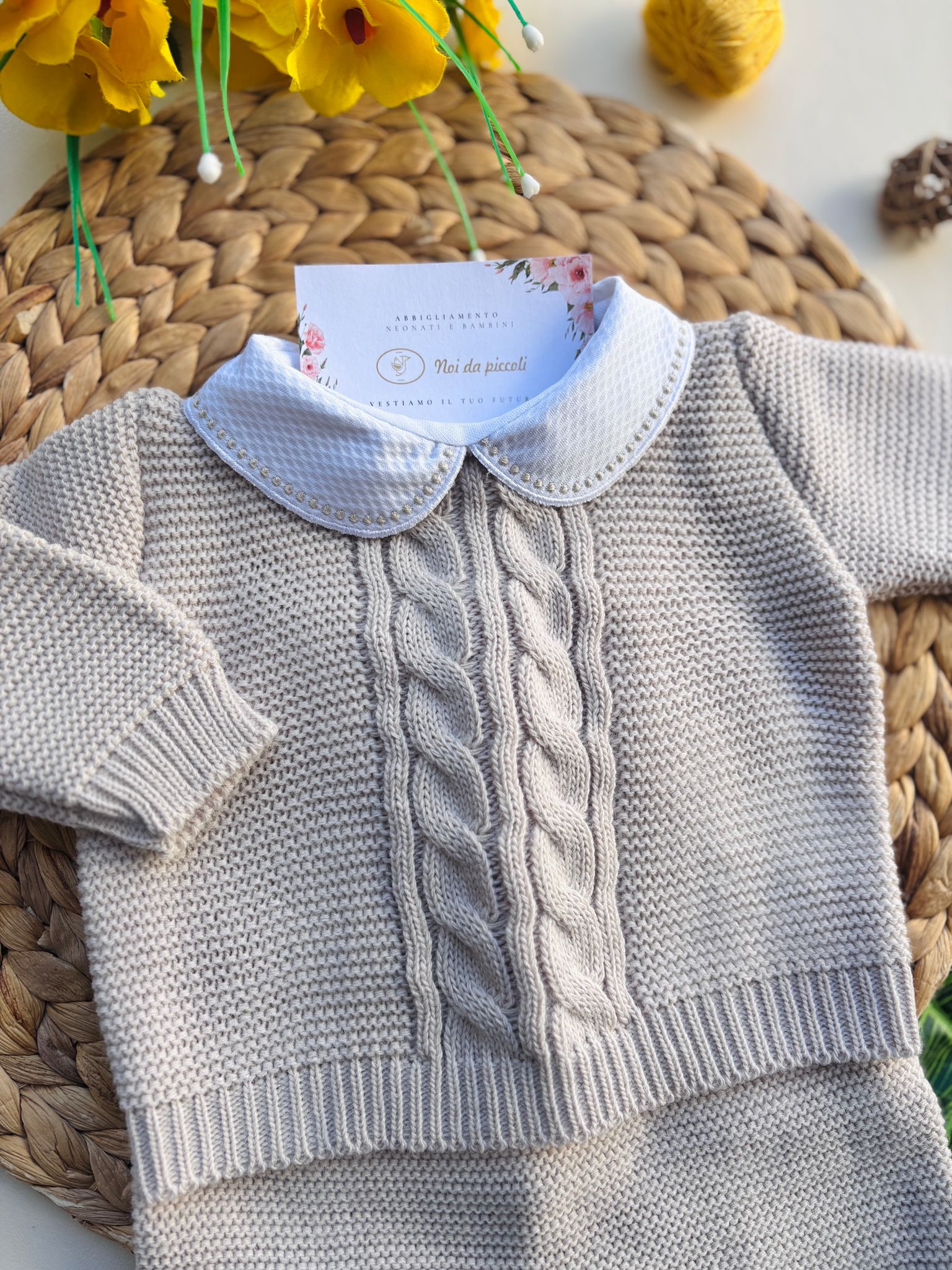 COMPLETO 2PZ TREZAS FIALTO CALDO piedra - Noi da piccoli