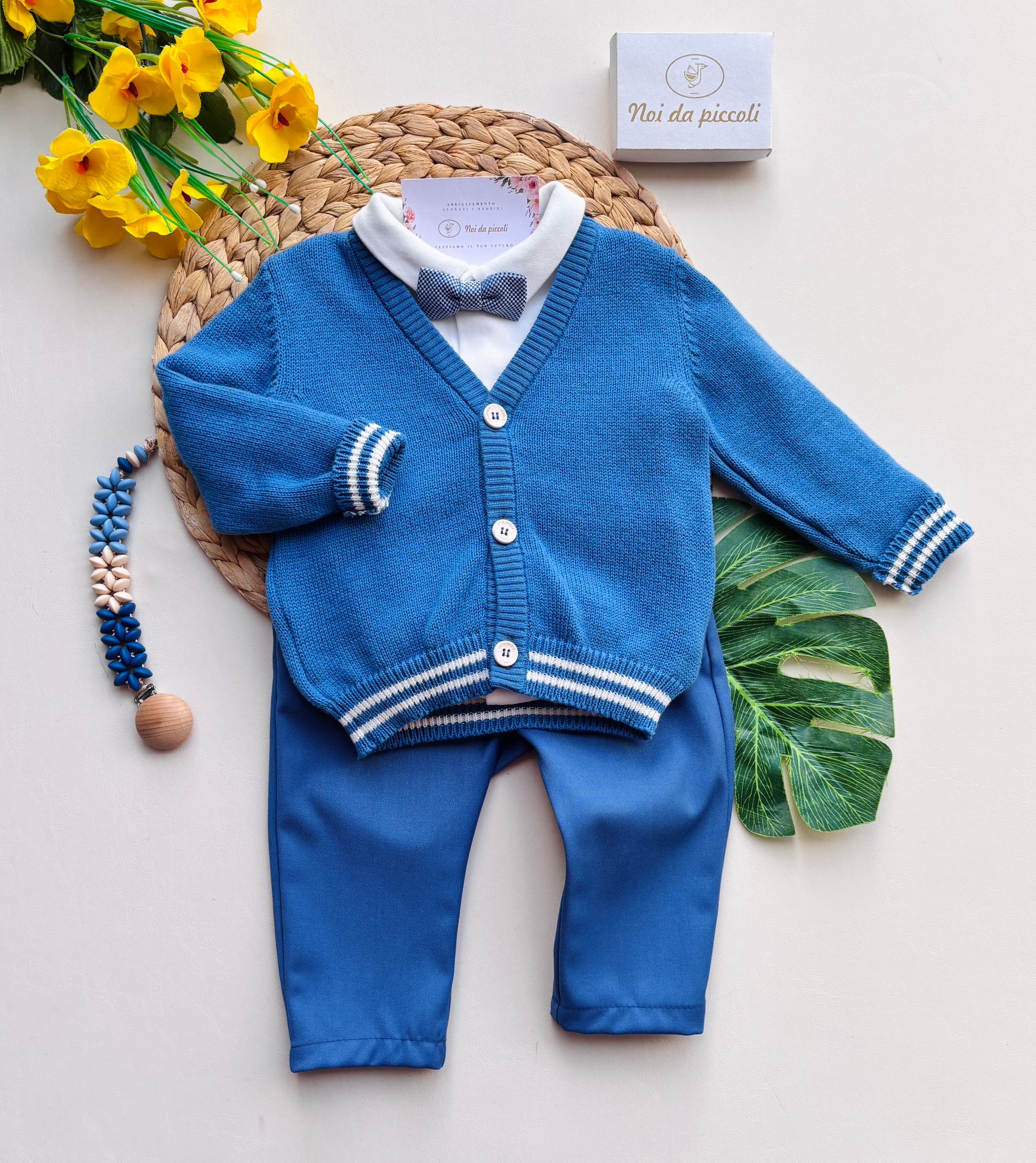 COMPLETO 3 PZ CERIMONIALE avion - Noi da piccoli