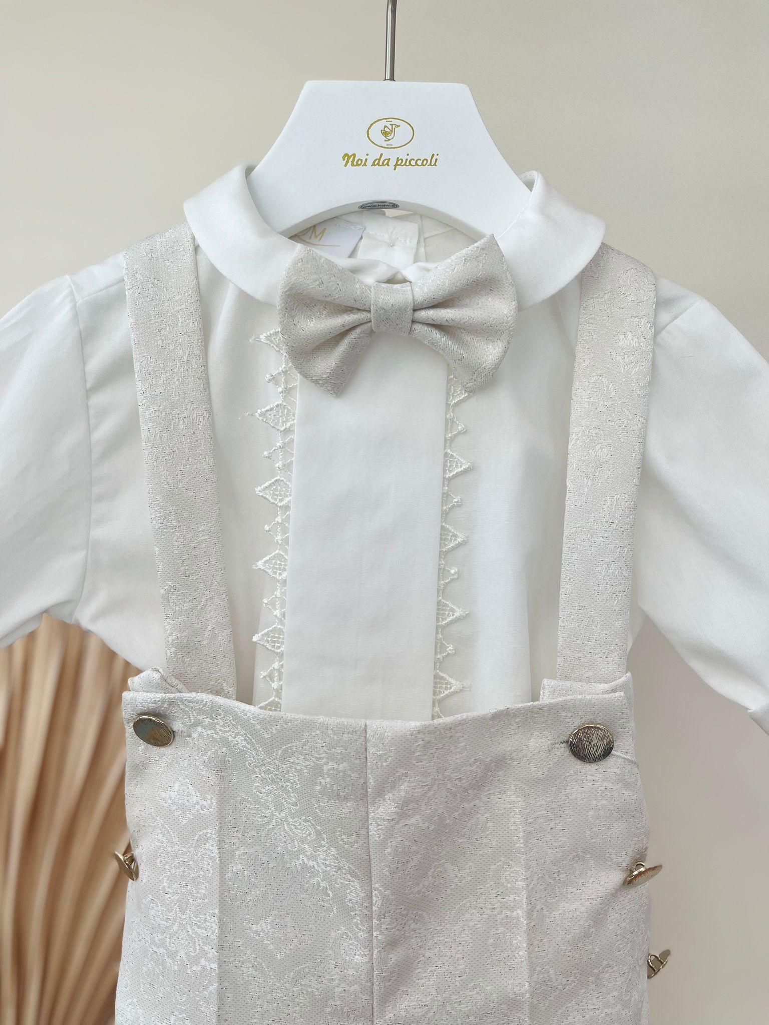 COMPLETO 3 PZ CERIMONIALE BEIGE - Noi da piccoli