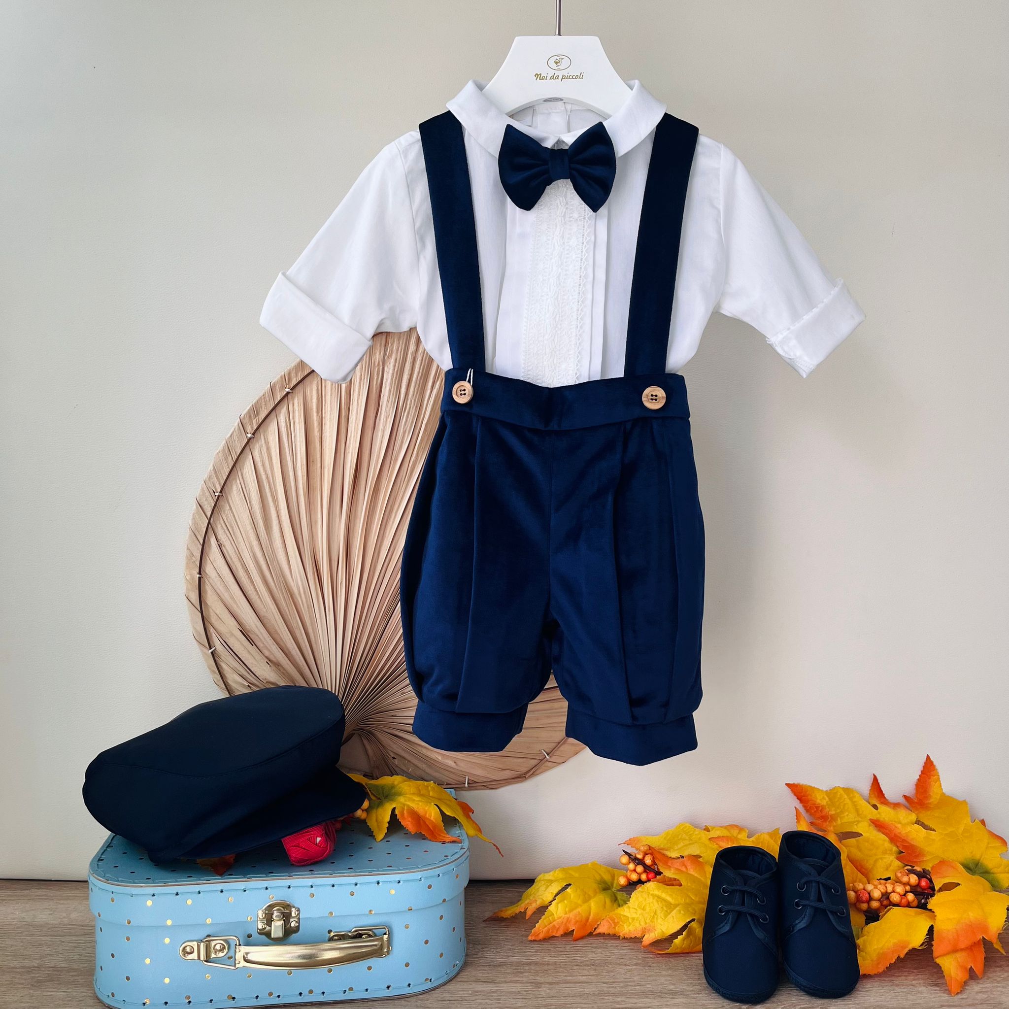 COMPLETO 3 PZ CERIMONIALE BLU - Noi da piccoli