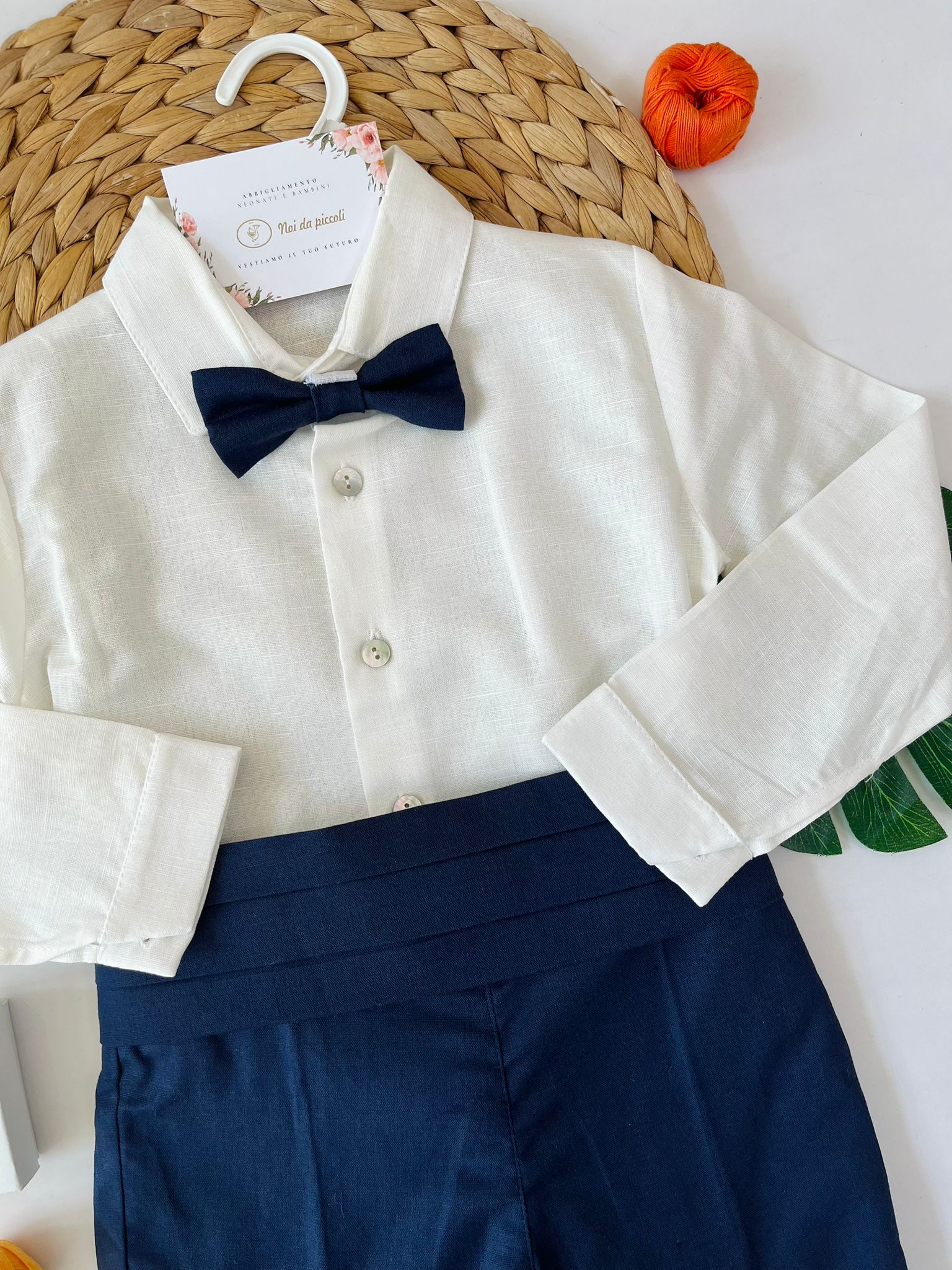 COMPLETO 3 PZ CERIMONIALE BLU - Noi da piccoli