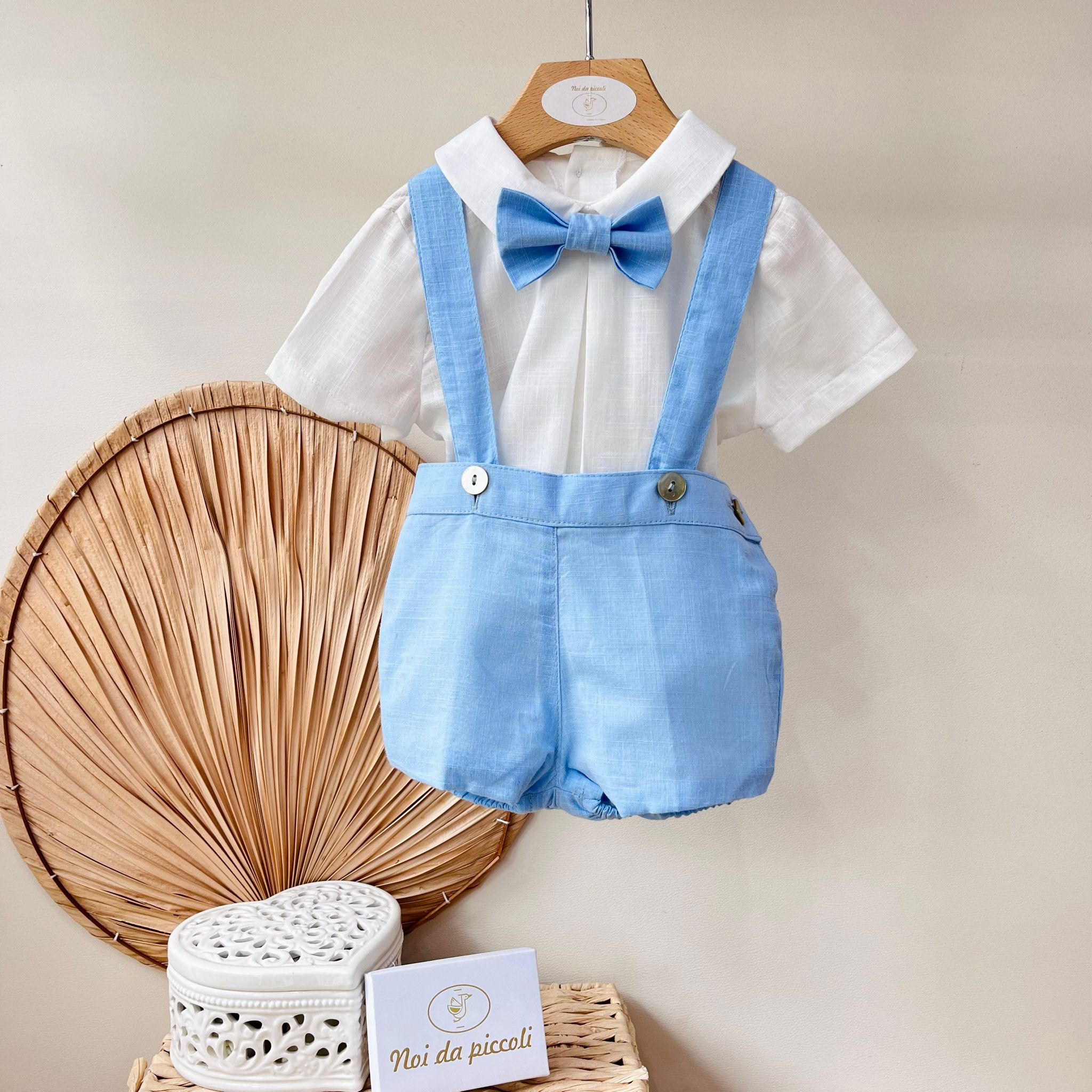 COMPLETO 3 PZ CERIMONIALE CIELO - Noi da piccoli