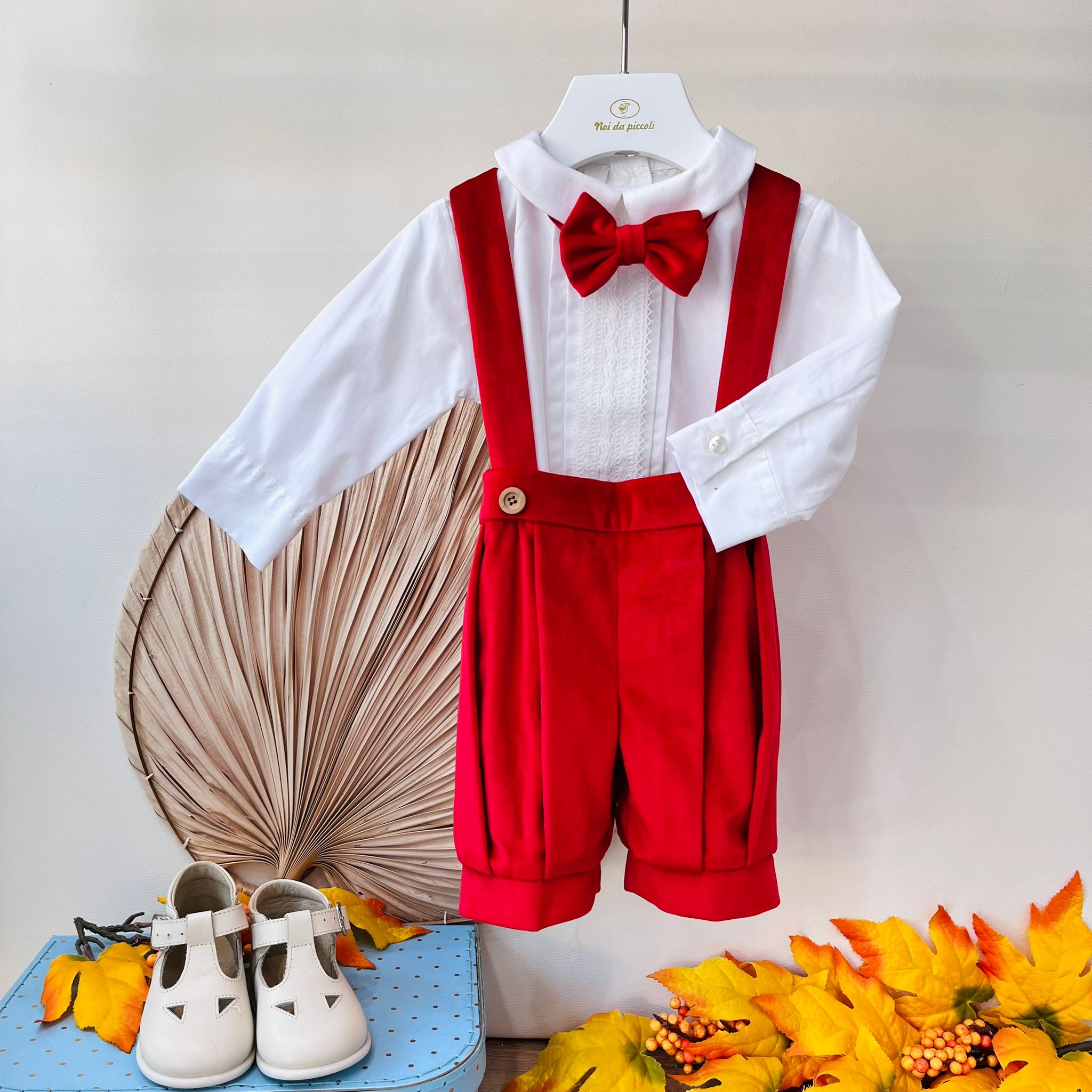 COMPLETO 3 PZ CERIMONIALE Rosso - Noi da piccoli