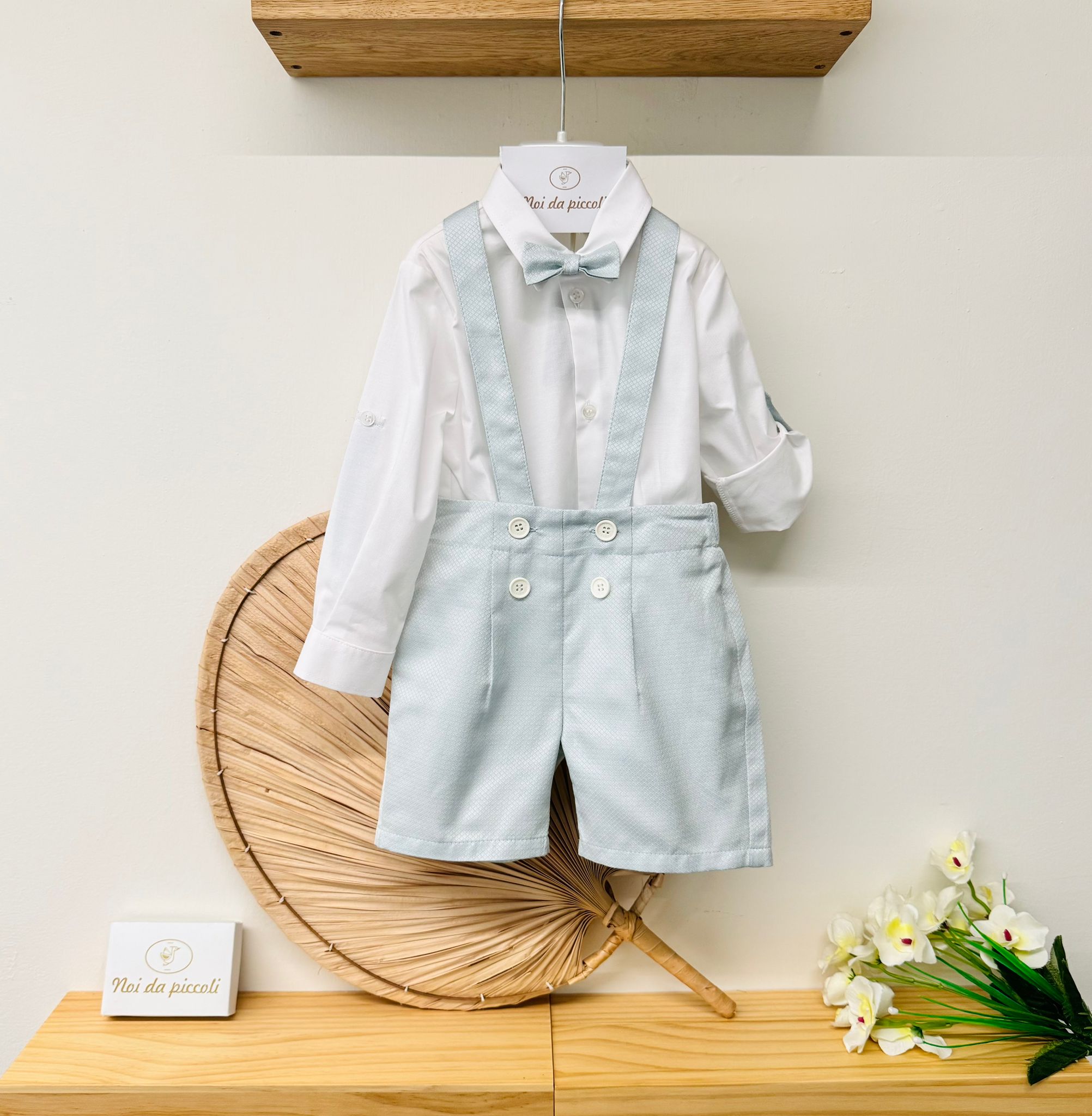 COMPLETO 3 PZ CERIMONIALE VERDE - Noi da piccoli