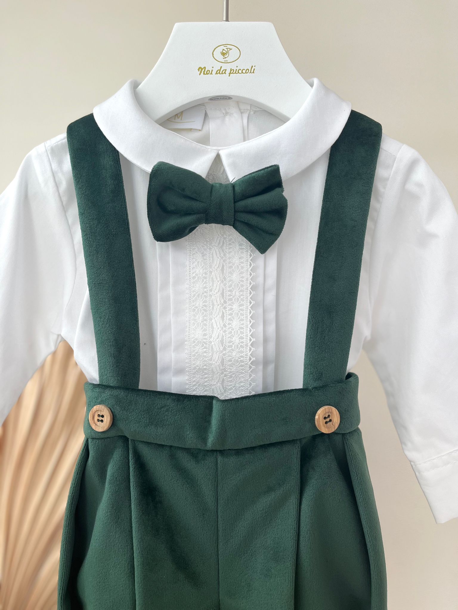 COMPLETO 3 PZ CERIMONIALE VERDE - Noi da piccoli