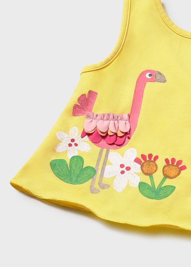COMPLETO 3 PZ CON ANIMALINI GIALLO - Noi da piccoli