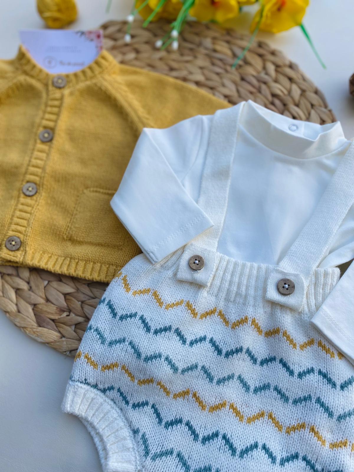 COMPLETO 3 PZ FILATO CALDO MANZANILLA - Noi da piccoli