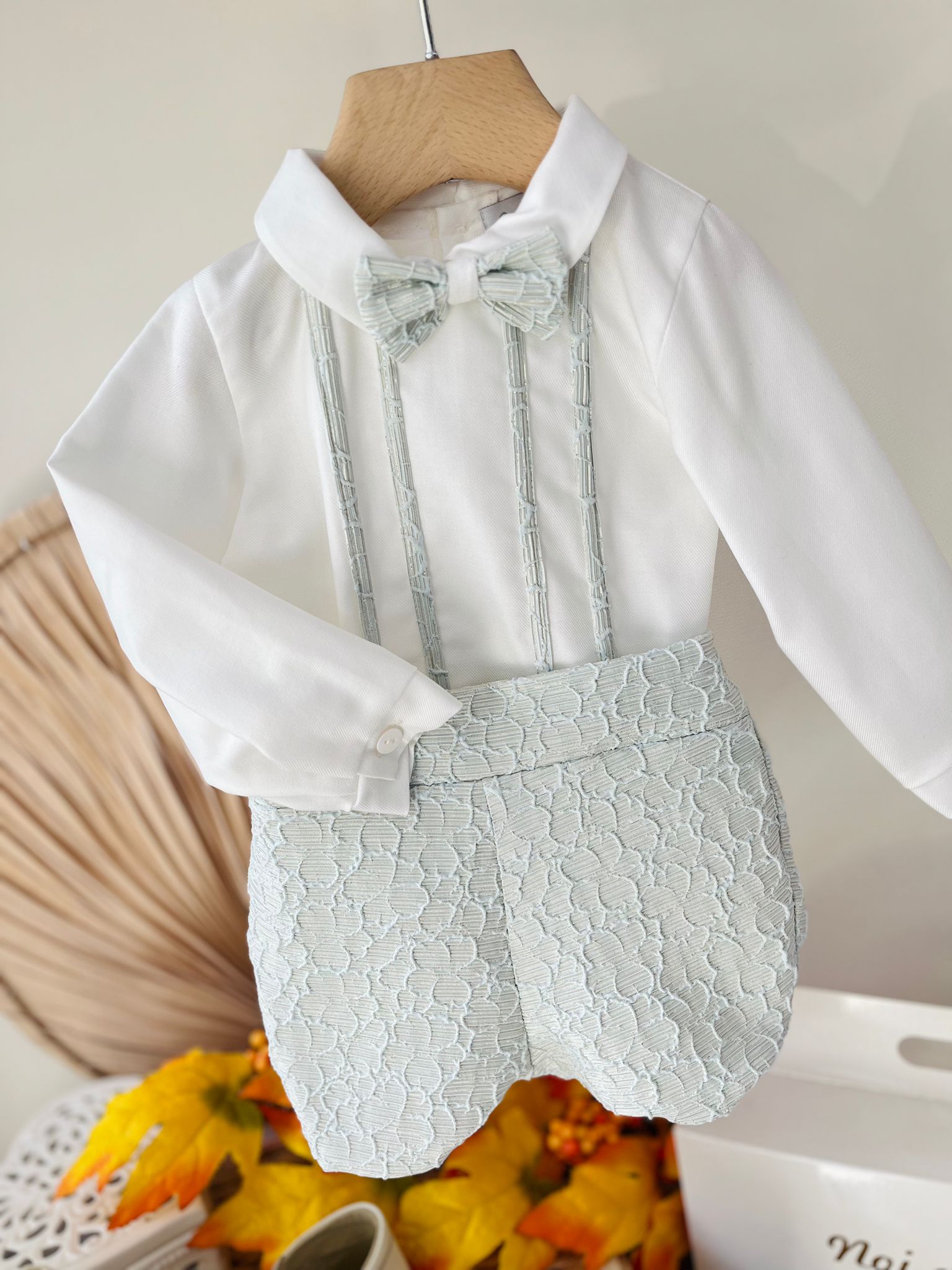 COMPLETO 3PZ ARTURO VERDE DORATO - Noi da piccoli