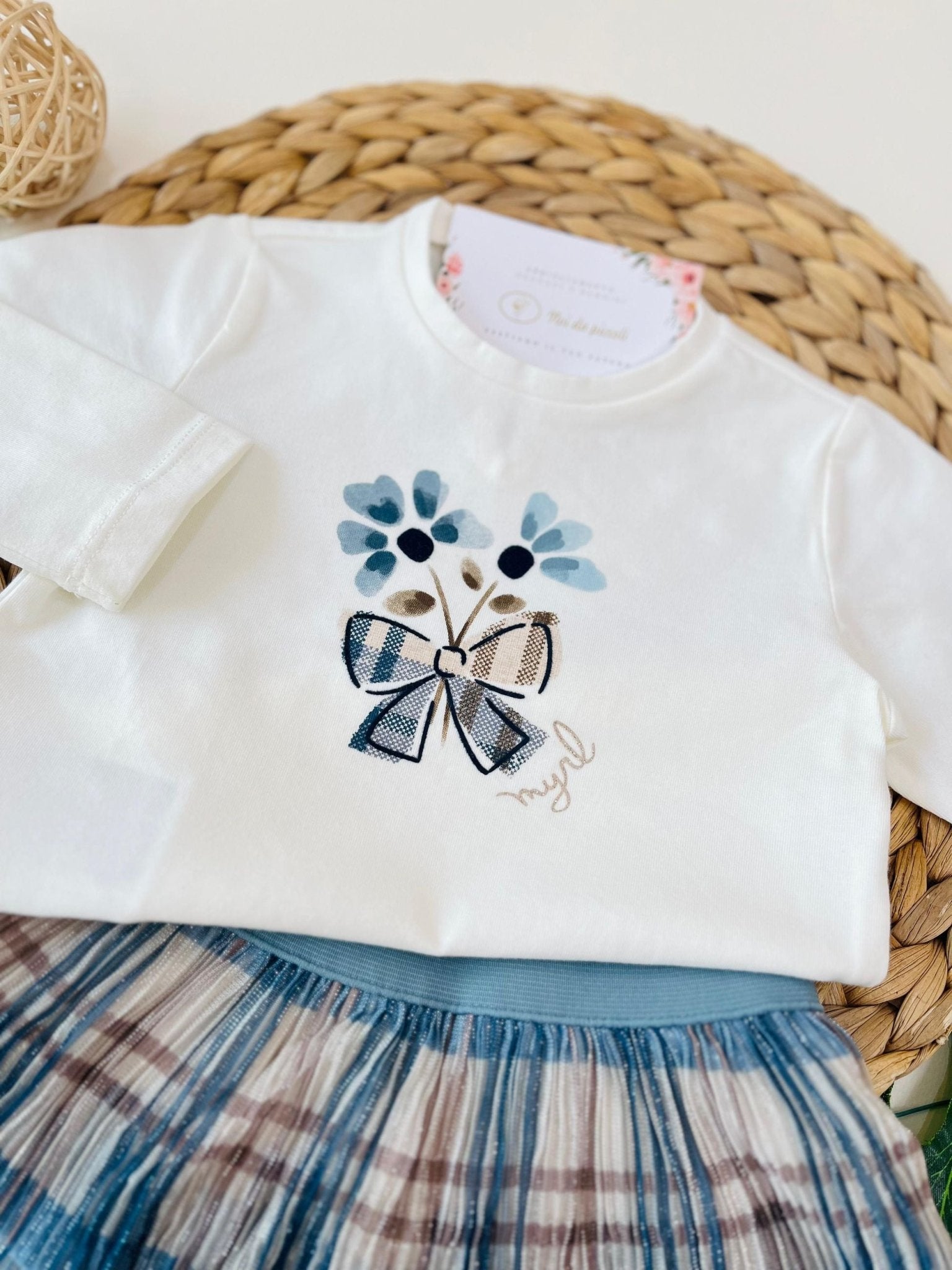 COMPLETO 3PZ IN FELPA CIELO - Noi da piccoli