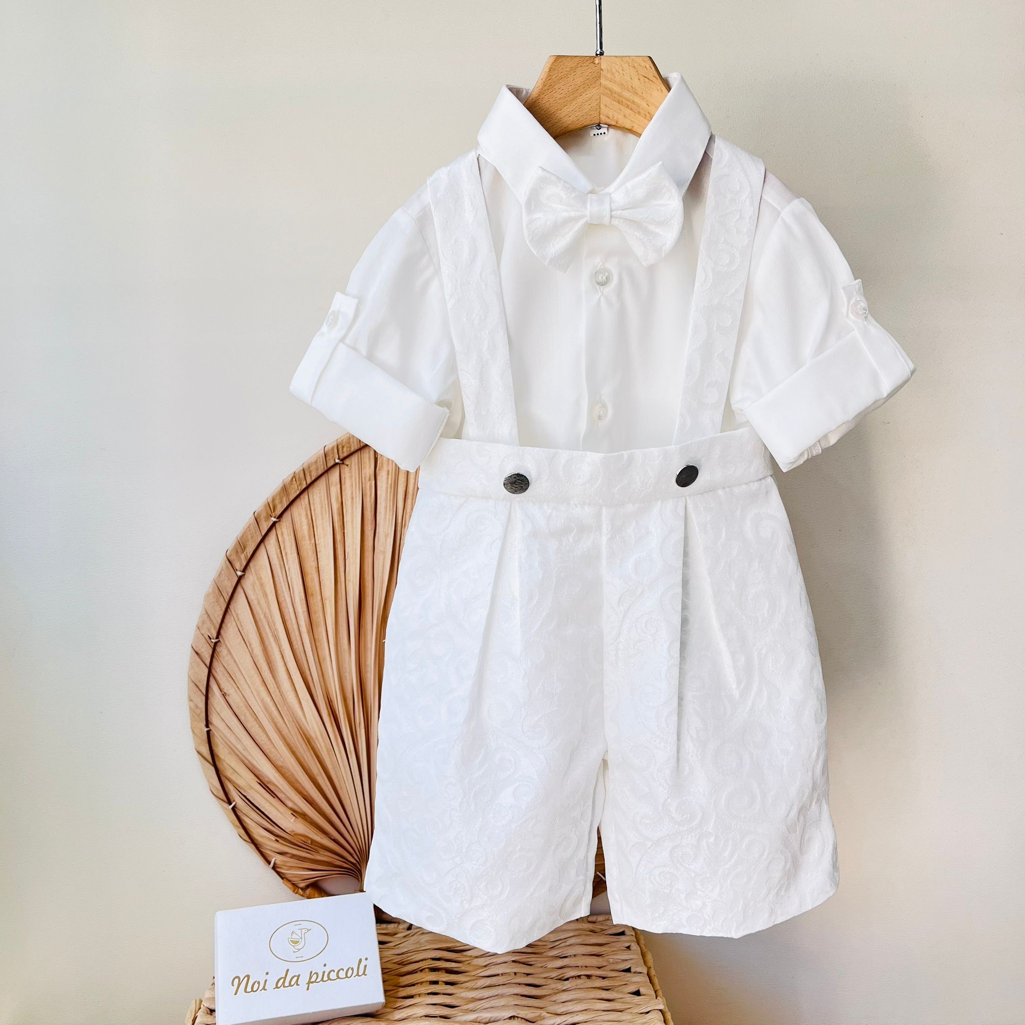 COMPLETO 3PZ PANNA JACQUARD - Noi da piccoli