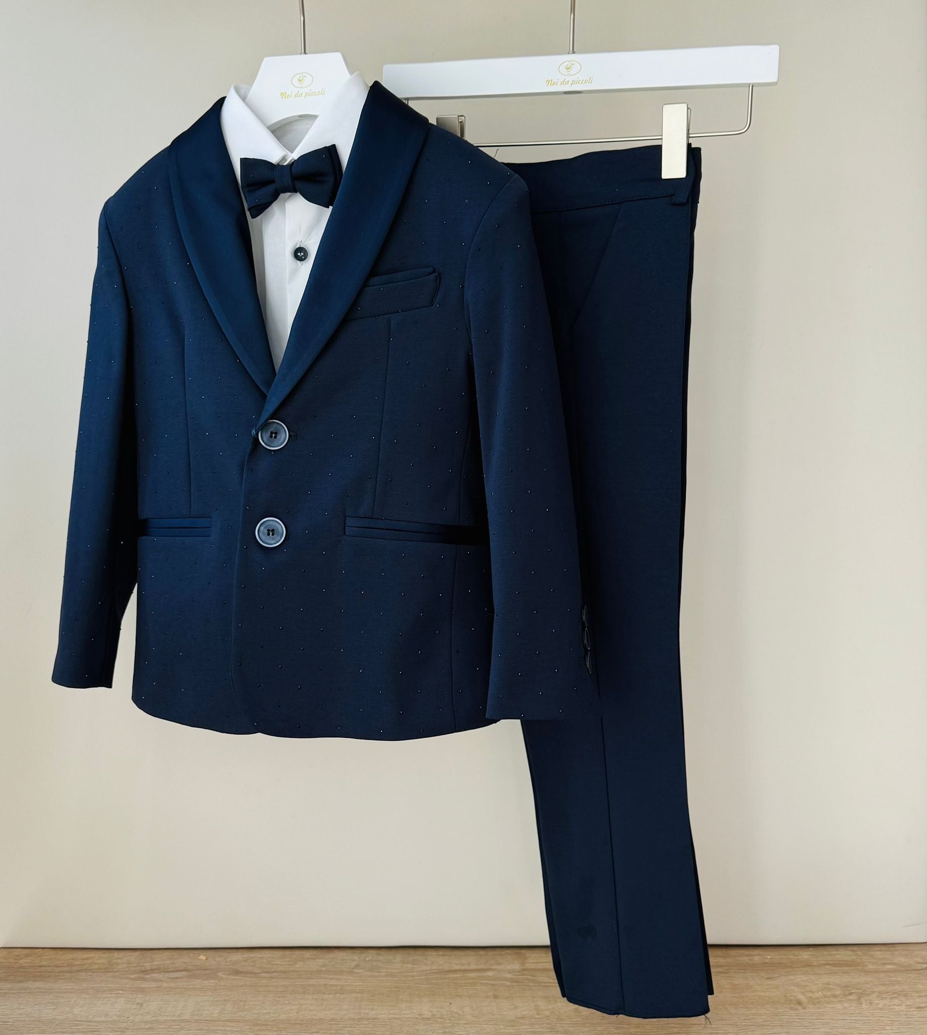 COMPLETO 4 PZ CERIMONIALE KEVIN BLU - Noi da piccoli