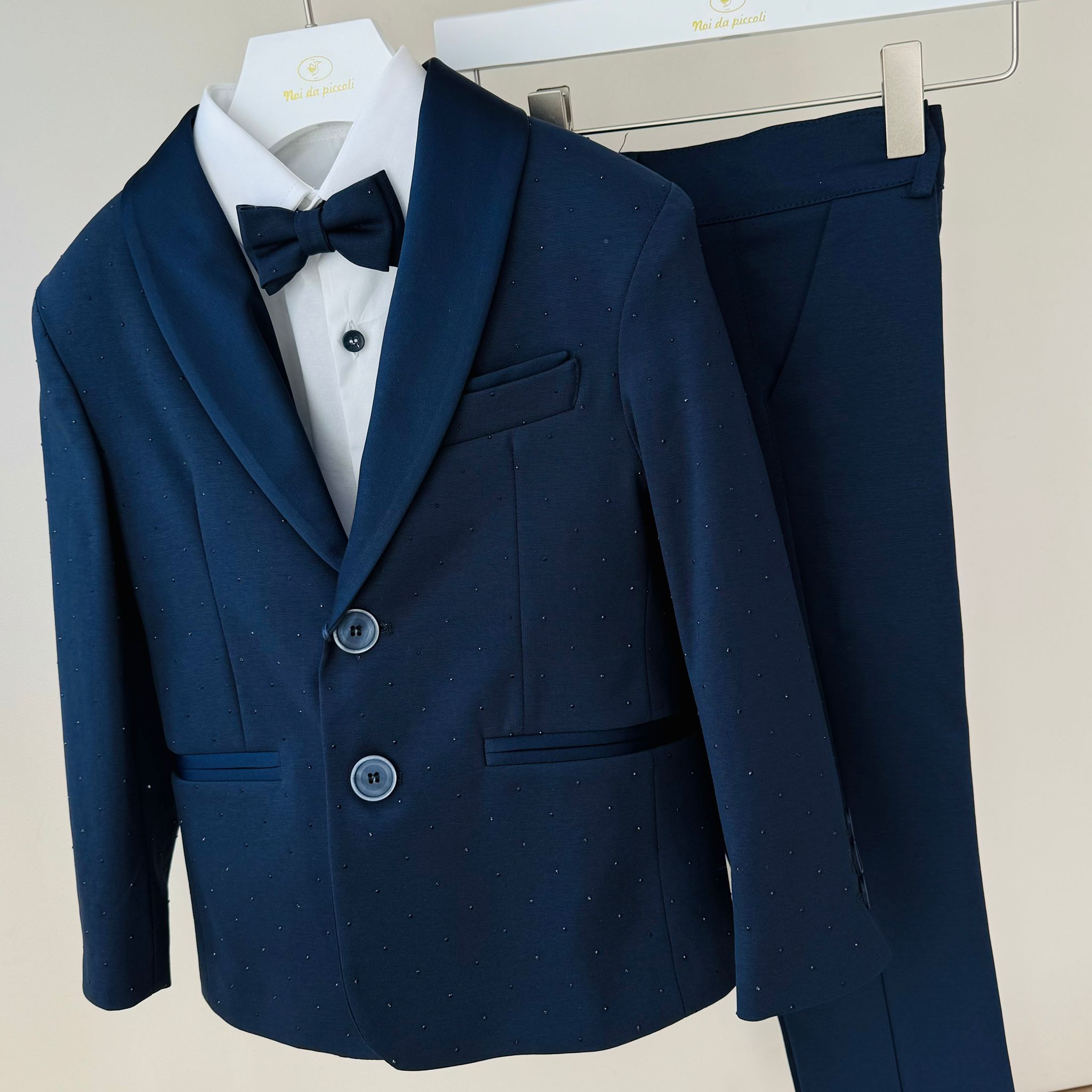 COMPLETO 4 PZ CERIMONIALE KEVIN BLU - Noi da piccoli