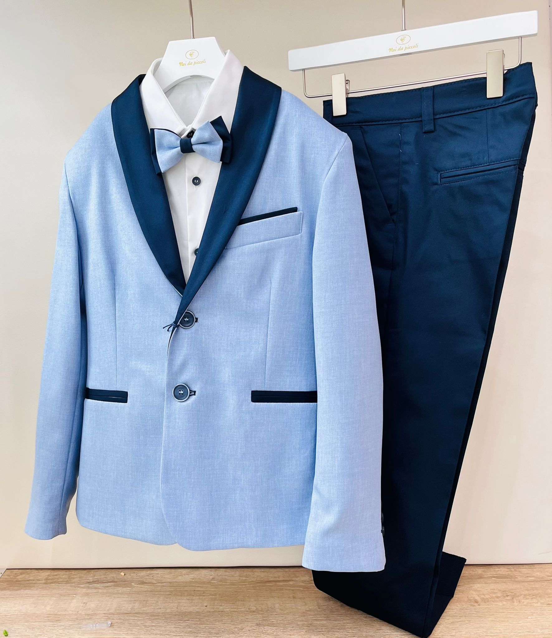 COMPLETO 4 PZ CERIMONIALE KIM COBALTO - Noi da piccoli