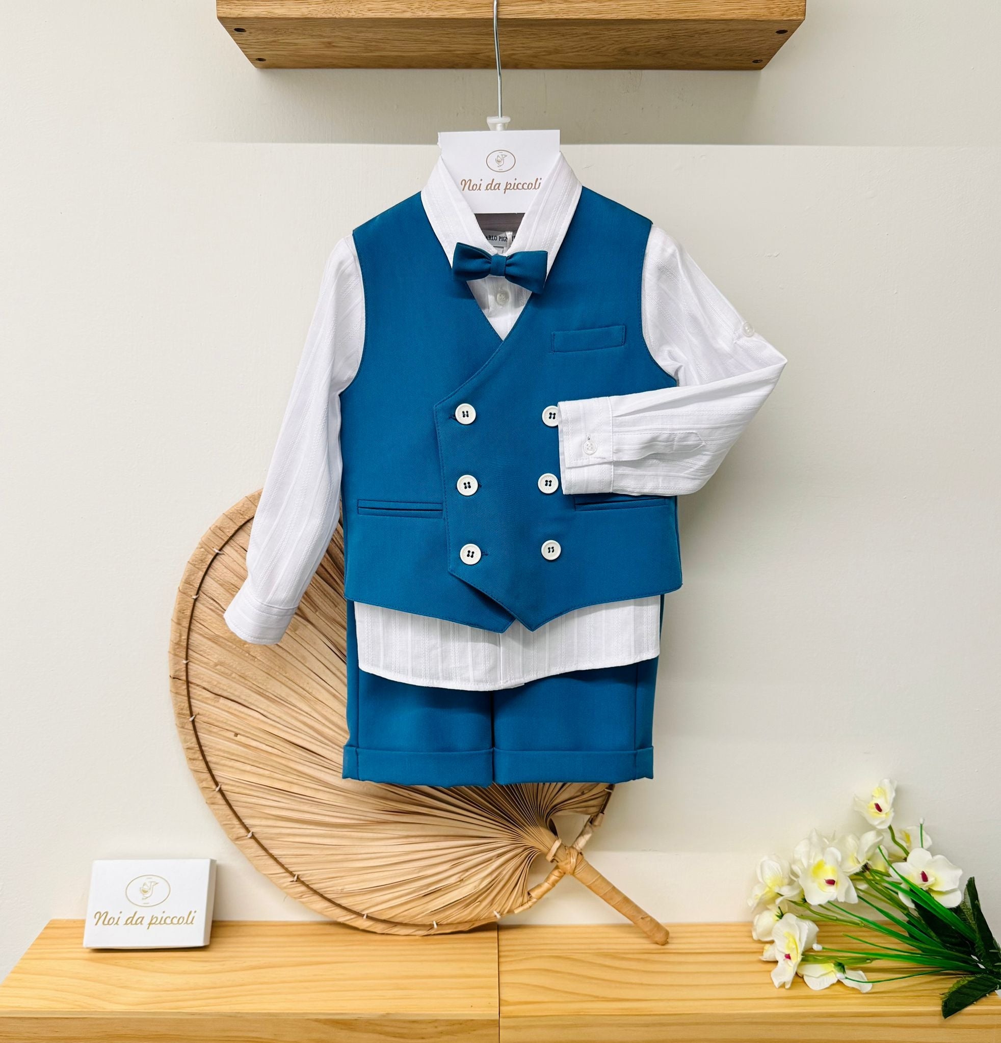 COMPLETO 4 PZ CERIMONIALE OTTANIO - Noi da piccoli