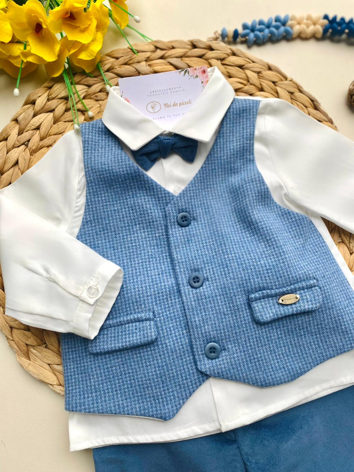 COMPLETO 4 PZ CON PAPILLON ARTICO - Noi da piccoli