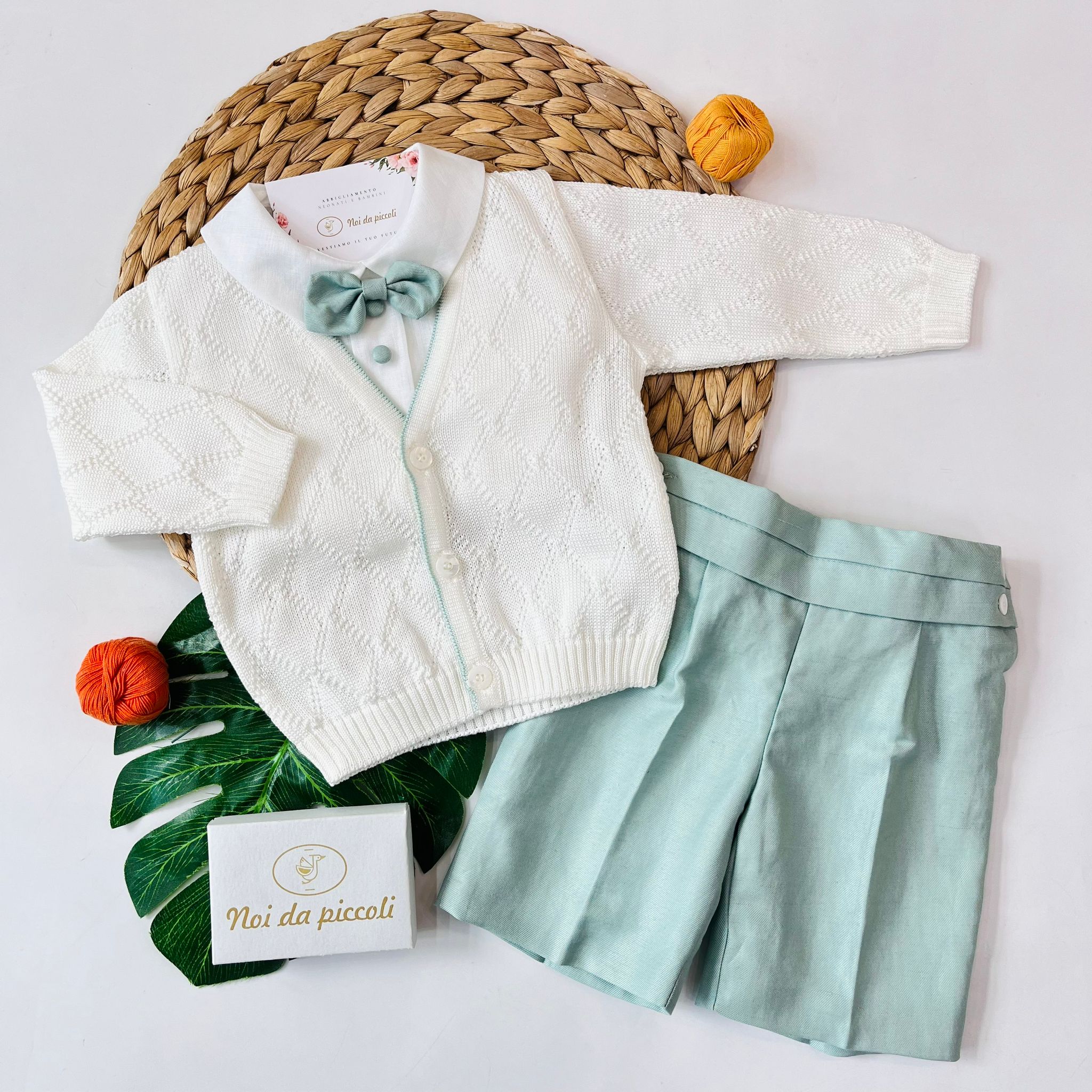 COMPLETO 4PZ CHRIS VERDE SALVIA - Noi da piccoli