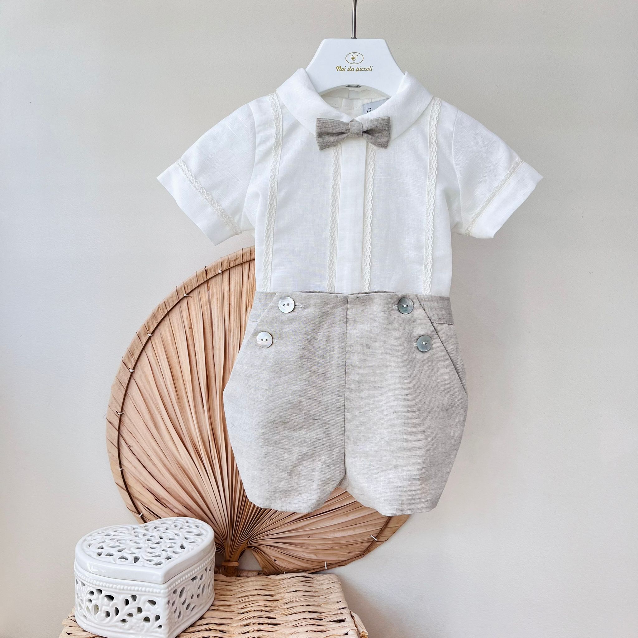 COMPLETO CERIMONIALE BEIGE - Noi da piccoli