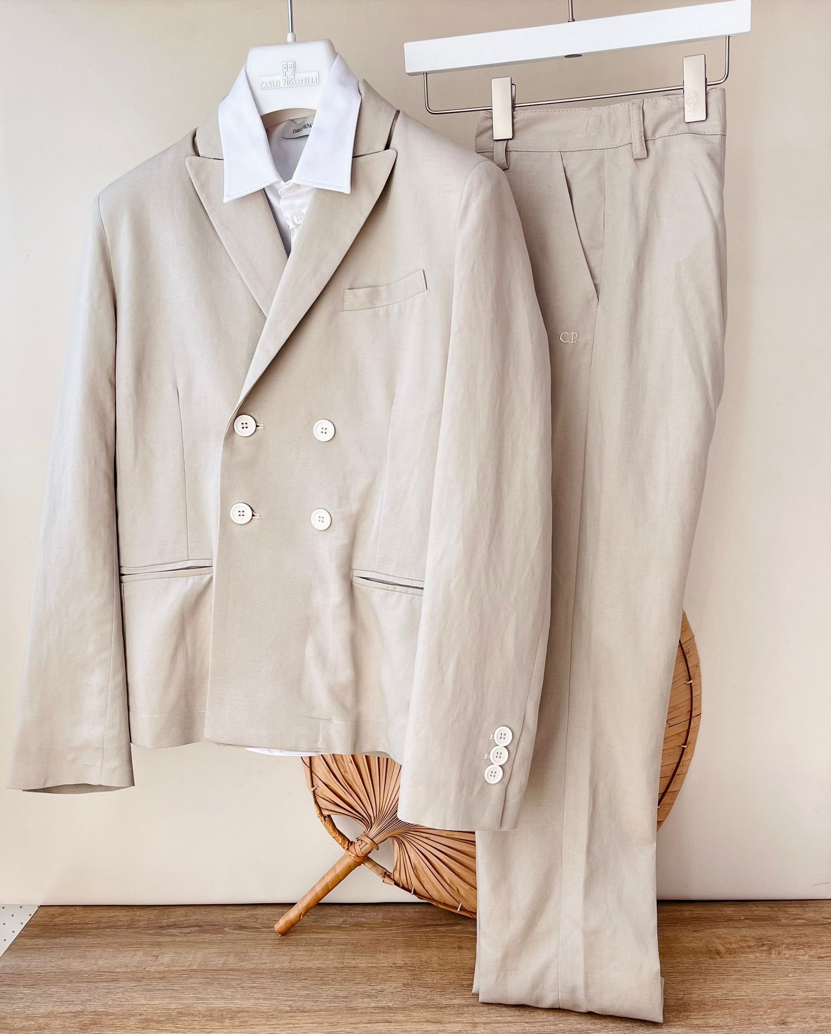 COMPLETO CERIMONIALE BEIGE - Noi da piccoli