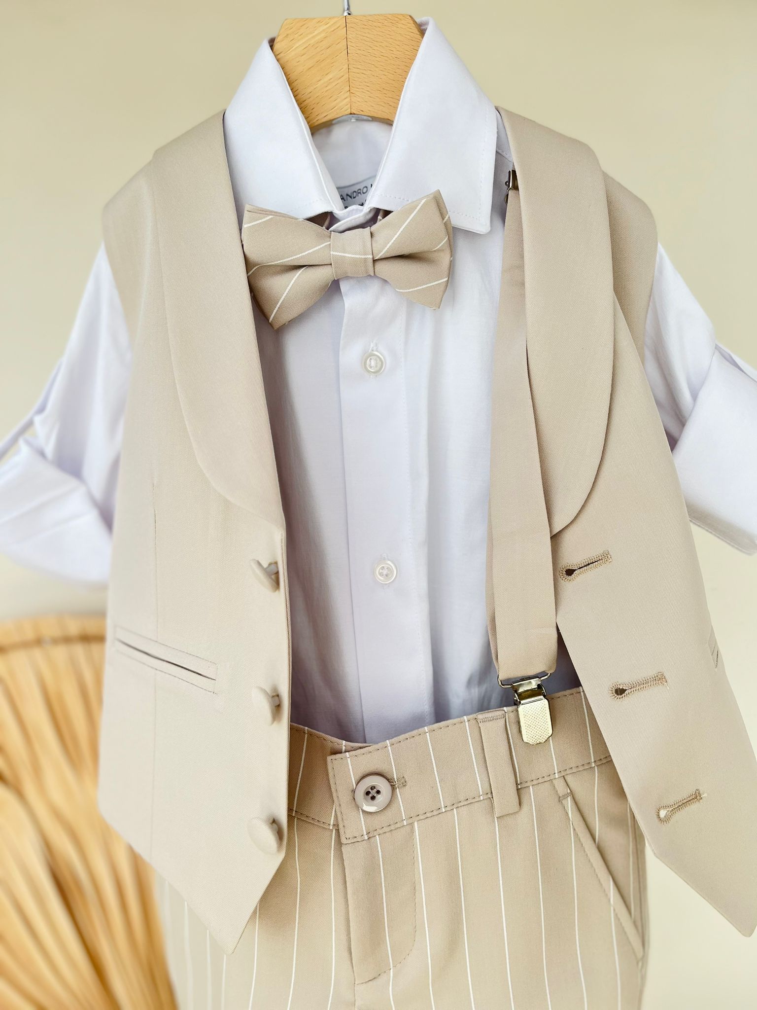 COMPLETO CERIMONIALE BEIGE - Noi da piccoli