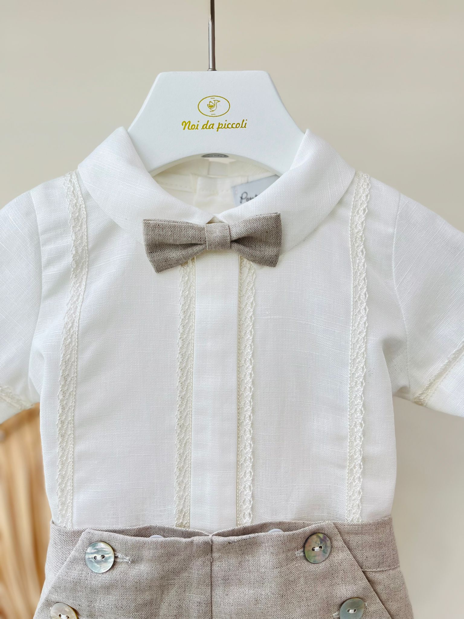 COMPLETO CERIMONIALE BEIGE - Noi da piccoli